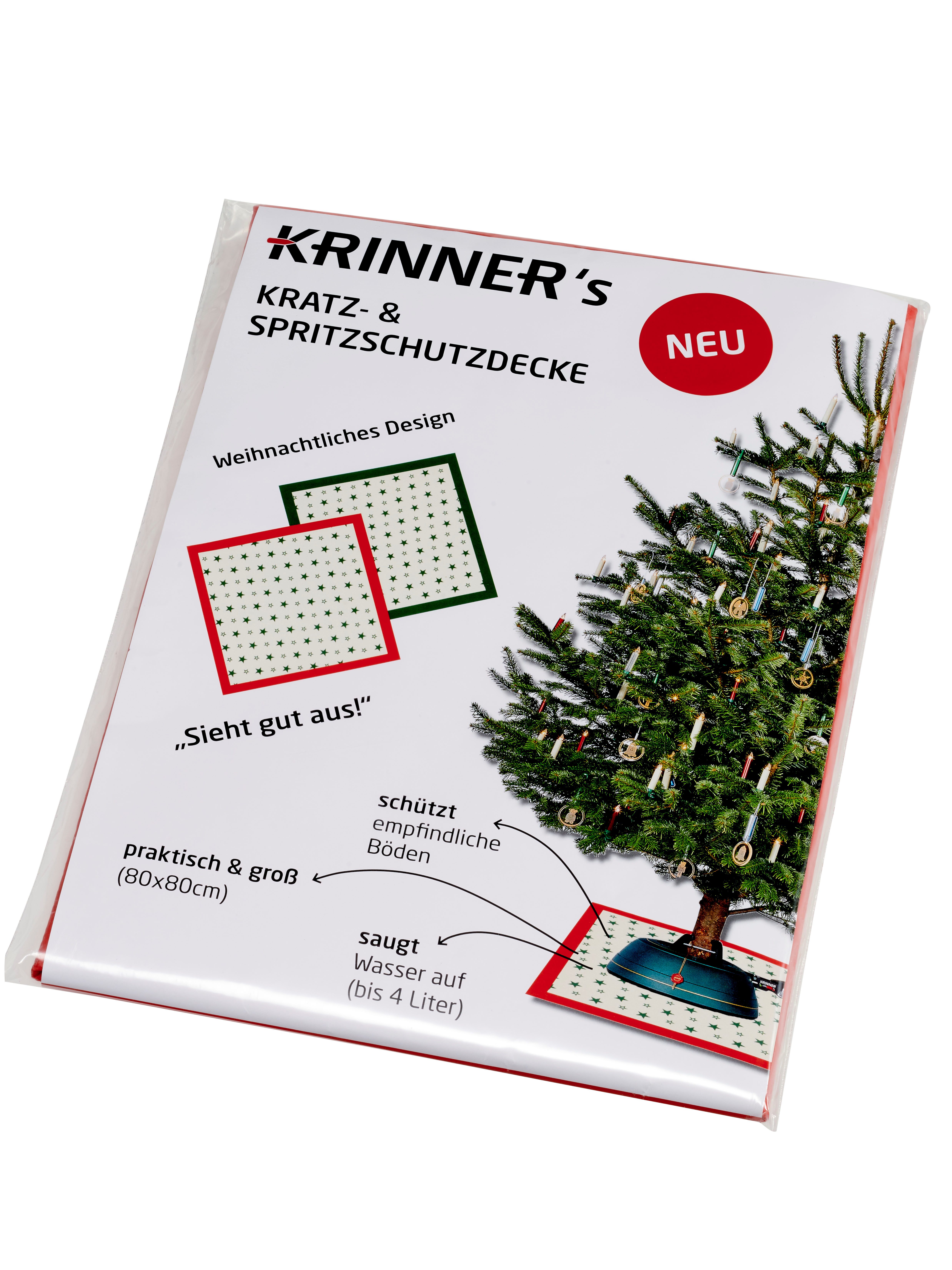 Krinner Christbaumständer Christbaum Unterlegdecke Grün (1-tlg)