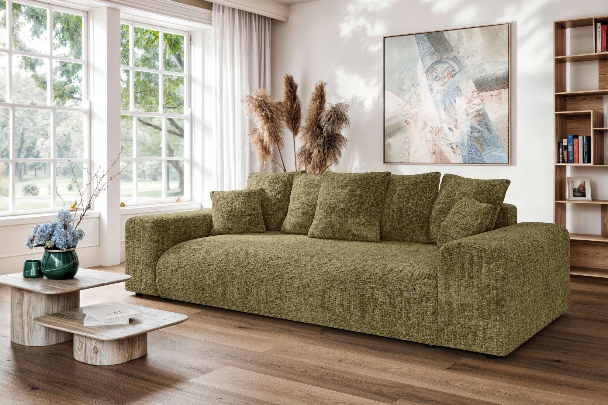 Home affaire Big-Sofa LAKESIDE 3-Sitzer Schlafsofa günstig online kaufen