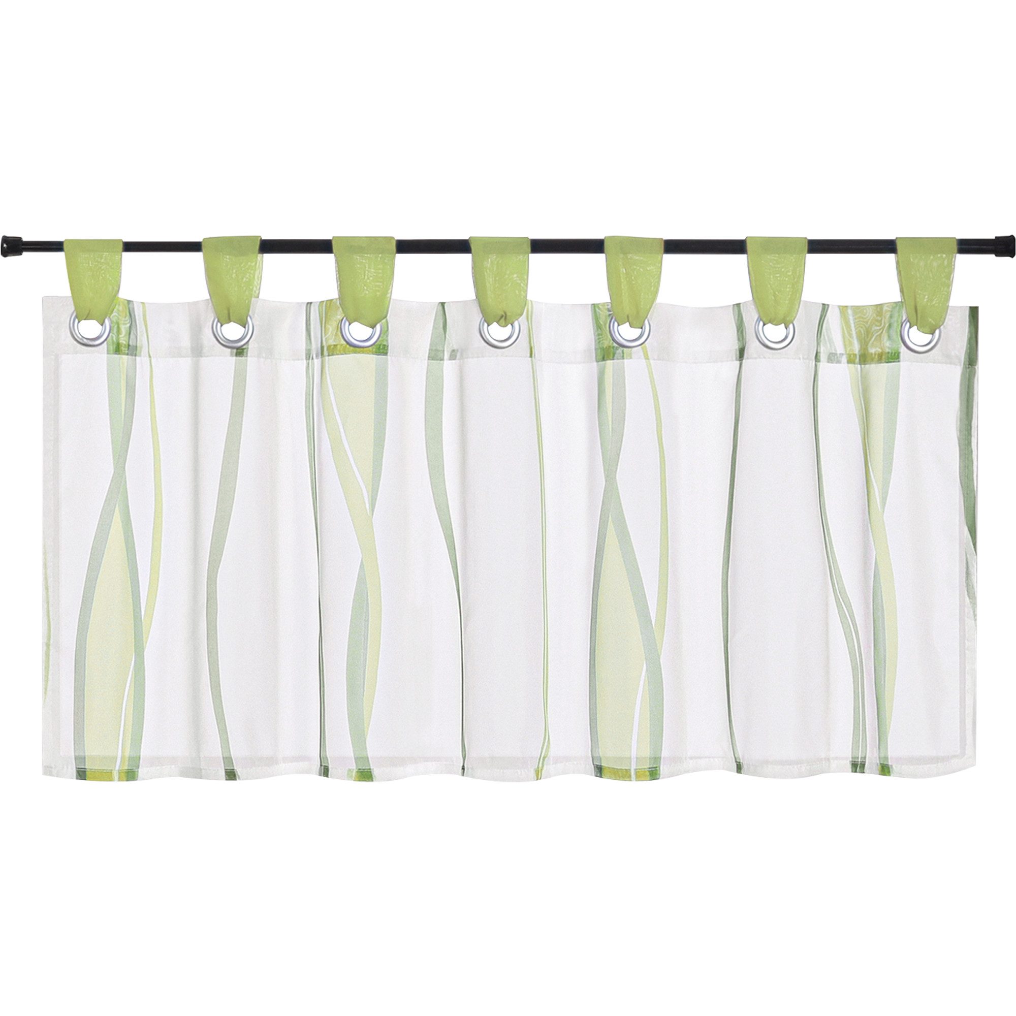 Joyswahl Scheibengardine (1 St), Schlaufen, Bistrogardine, Wellen Muster günstig online kaufen