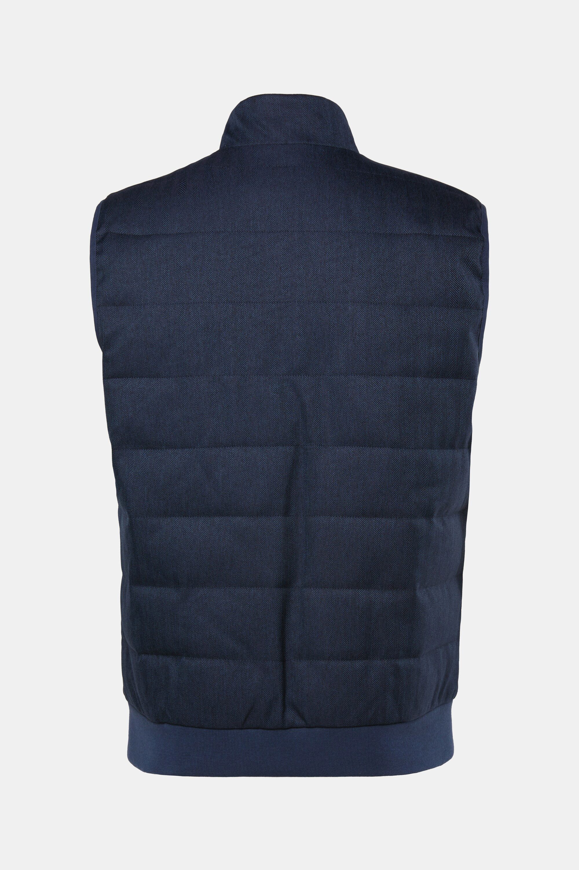 Boston Park Steppweste Steppweste TwoTone-Strukturqualität Zipper