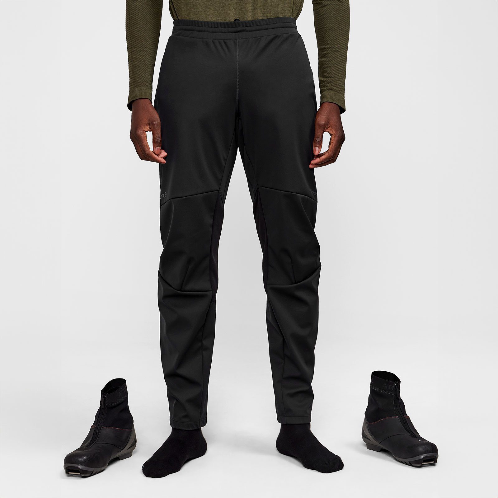 Craft Softshellhose Core Nordic Training Pants mit aufgedrucktem Markenlogo