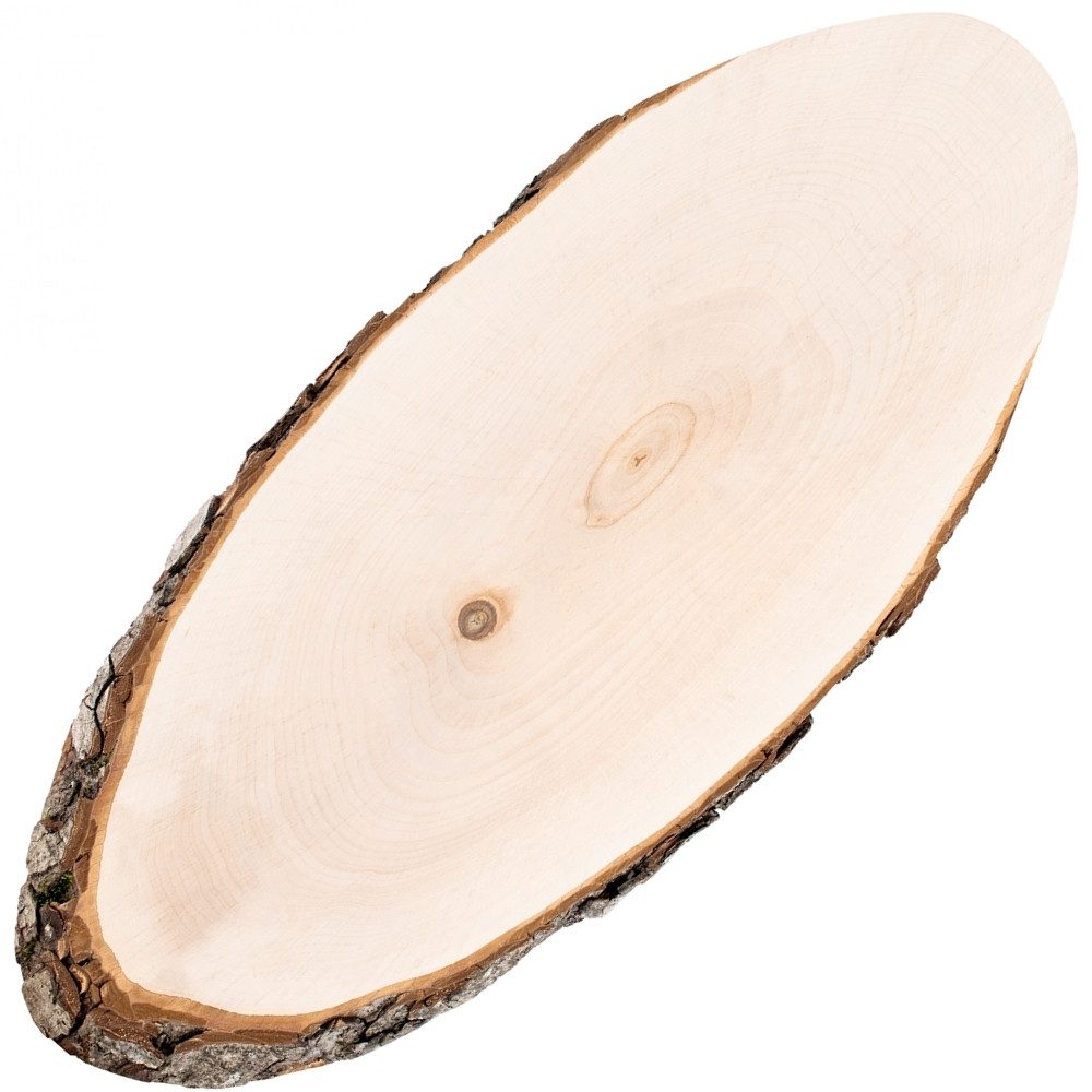 Biodora Servierplatte Erle-Baumscheibe mit Rinde – Rustikale Brotzeitplatte & Deko, Erlenholz, (Unverleimt (aus einem Stück) PEFC-zertifiziert), Servierbrett / Brotzeitplatte / Dekoteller / Schneidebrett