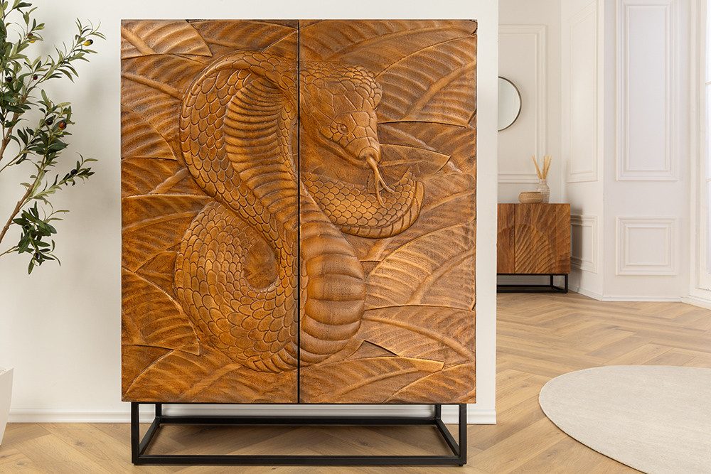 riess-ambiente Highboard SNAKE 120cm braun / günstig online kaufen