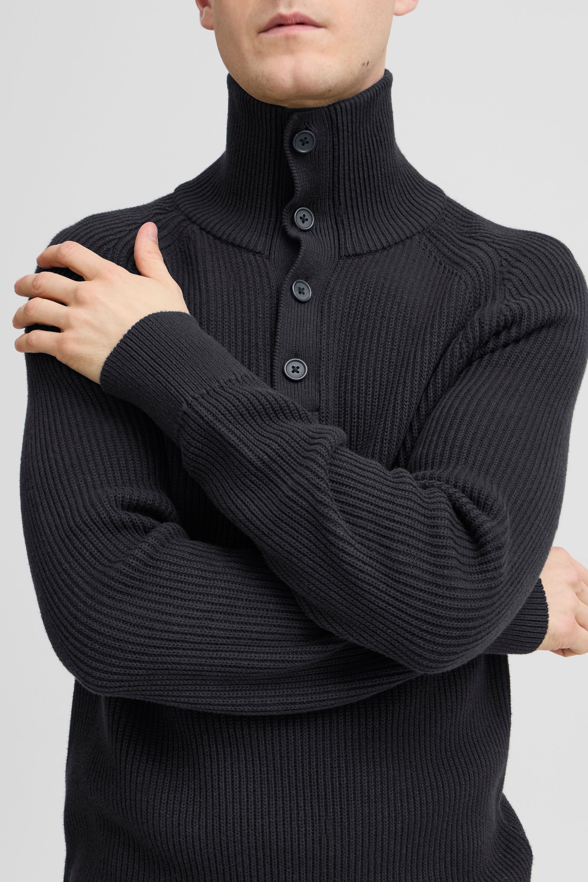 Casual Friday Troyer CFKRISTIAN 0162 ribbed high neck knit Gemütlicher Troyer