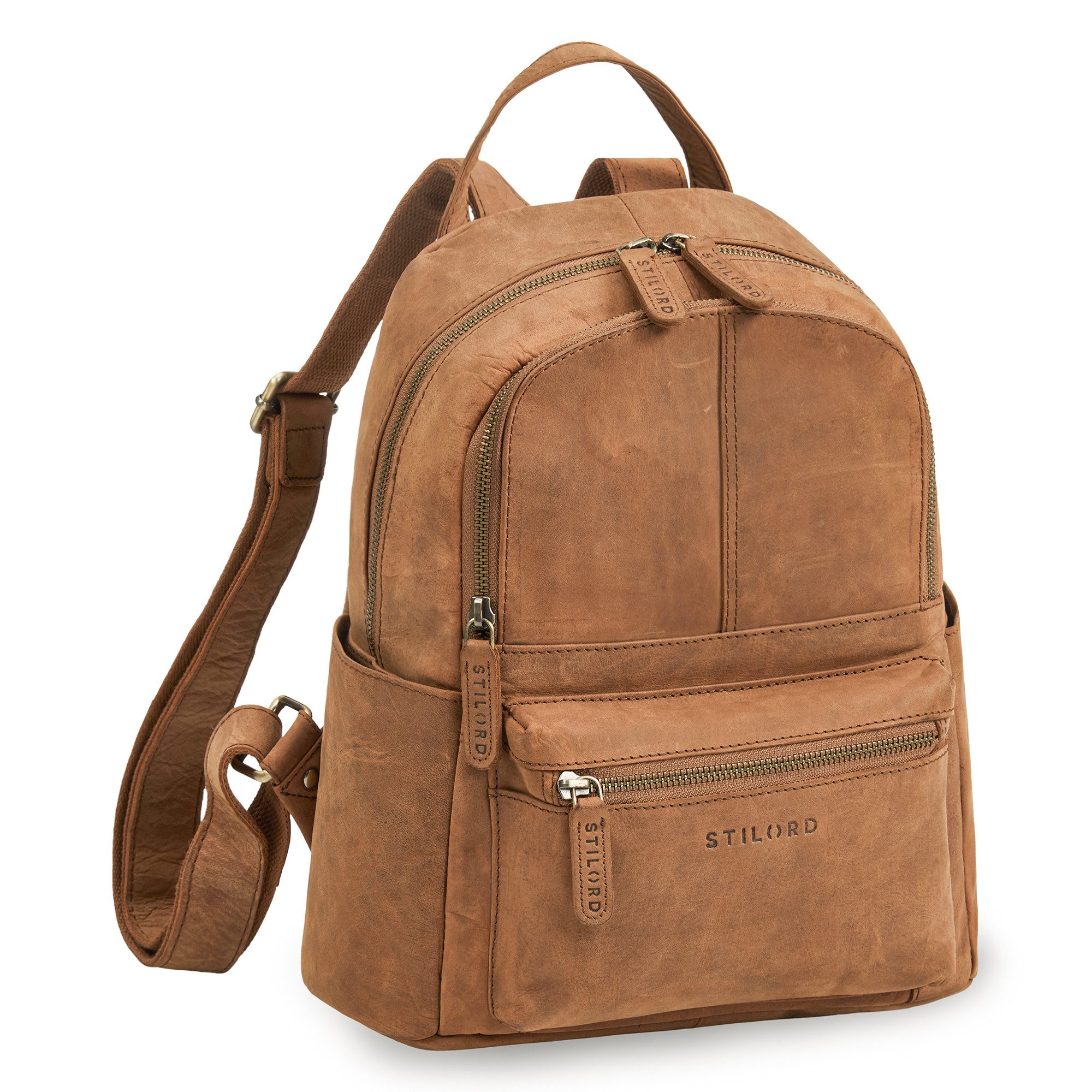 STILORD Cityrucksack "Berry" City Rucksack Damen Leder Klein 13 Zoll günstig online kaufen
