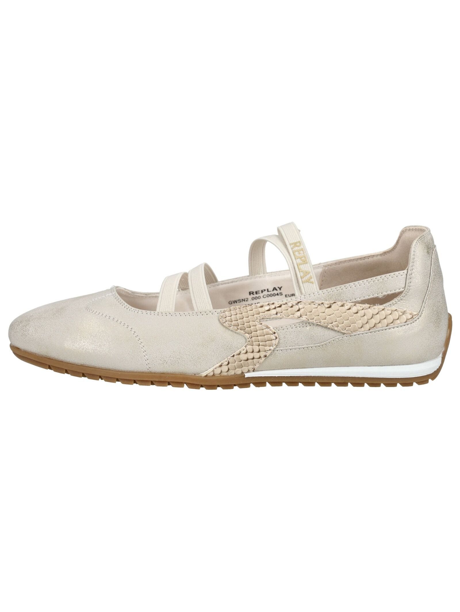 Replay Replay Ballerinas Lederimitat Riemchenballerina