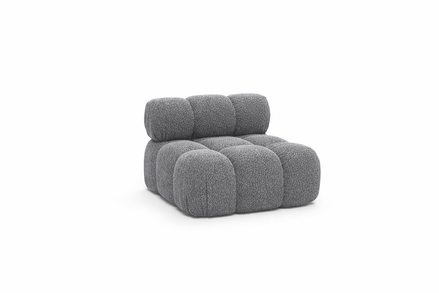 Kaiser Möbel Sofa-Mittelelement modulares System, Stoff Abriamo,SELIA (Einzelelement, Einzelelement des modularen Sofasystems), modulares System, Stoff Abriamo, HR-Schaum, Wellenfederung