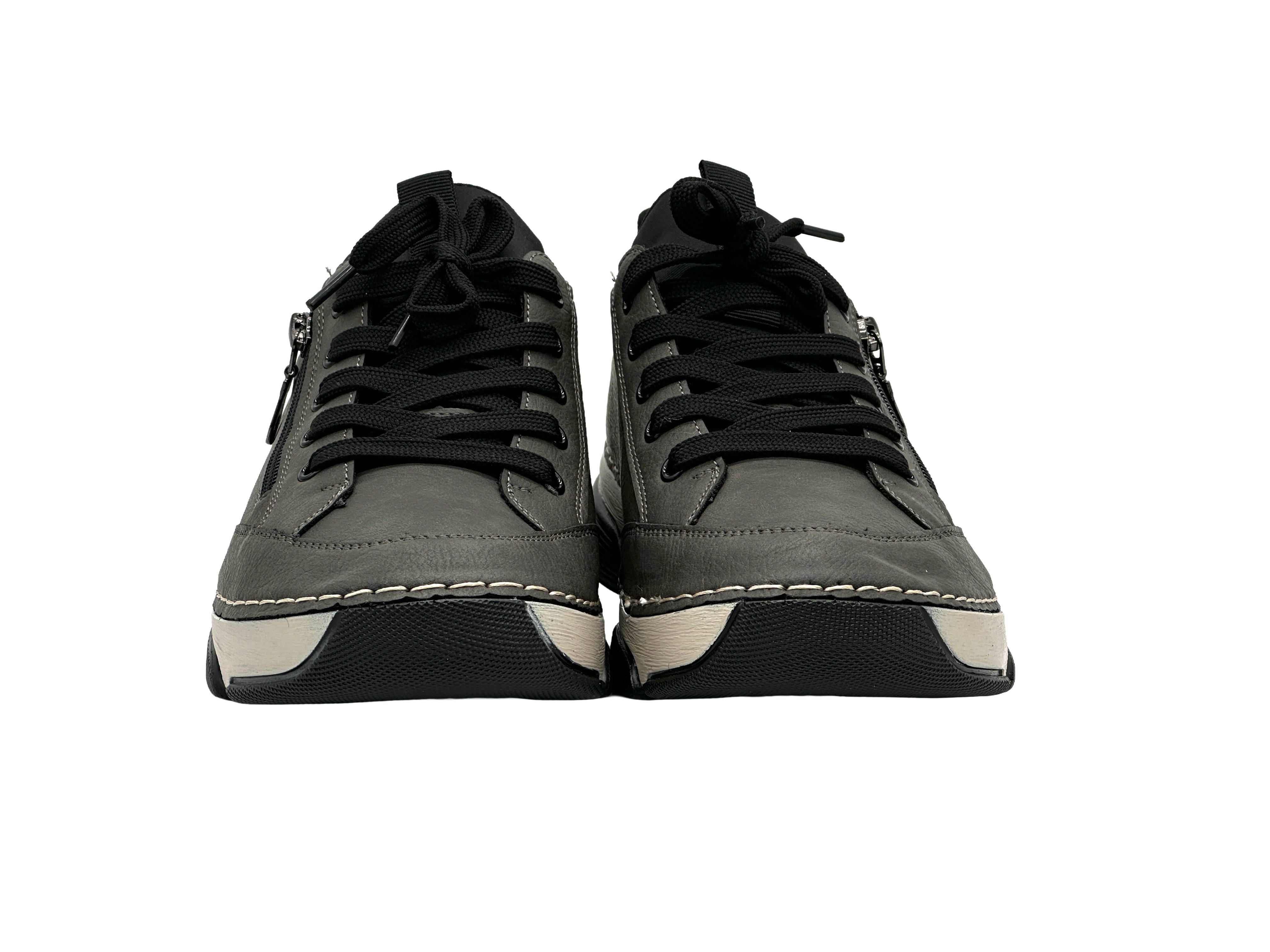 Nowaland Bequeme Damen Freizeitschuhe mit Zierreißverschluss und Schnürung Slipper Komfortschuhe mit flexiblem Laufsohlen-Design