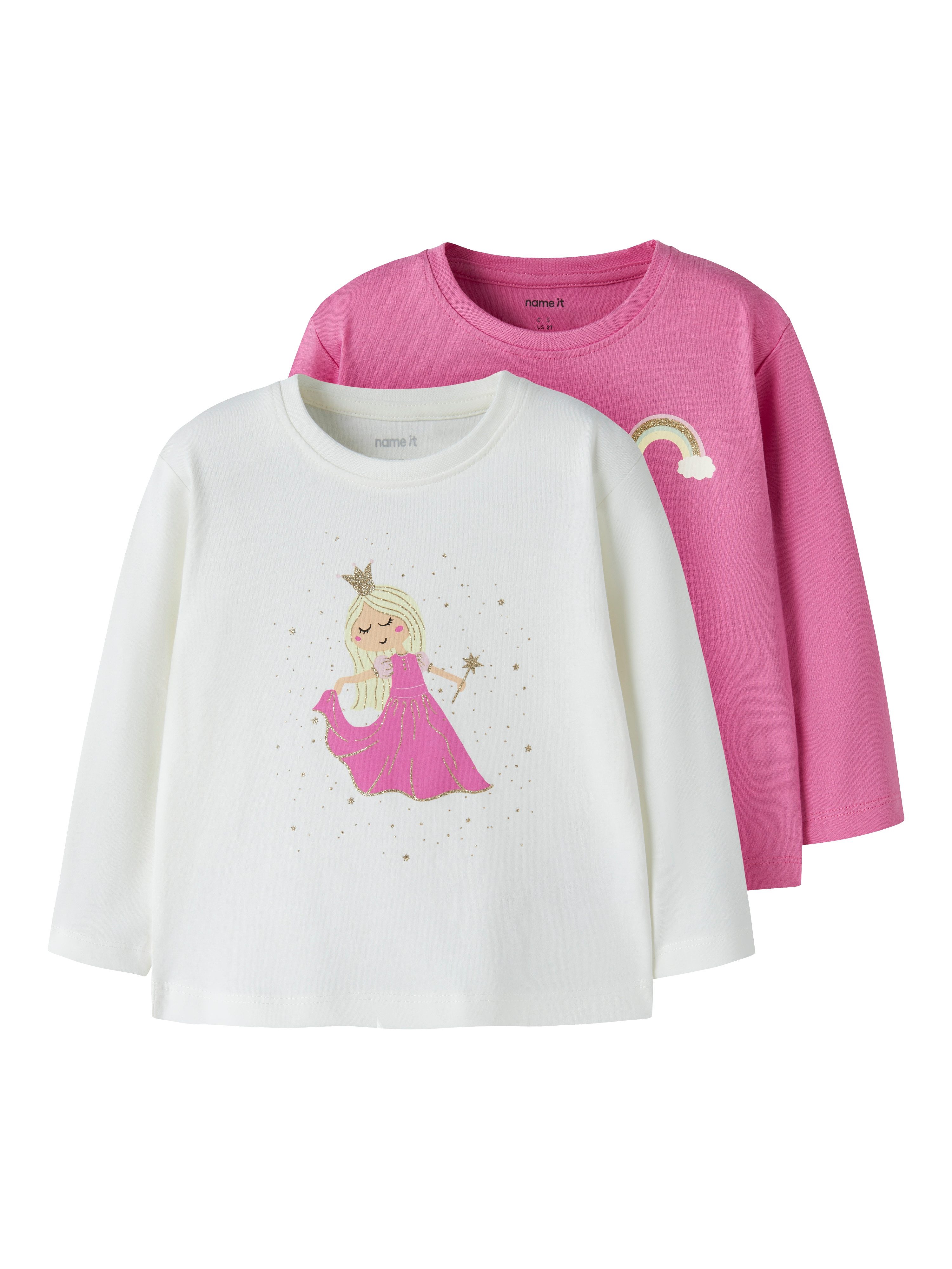 Name It Langarmshirt NMFVEEN 2P LS NREG TOP (Packung, 2-tlg)