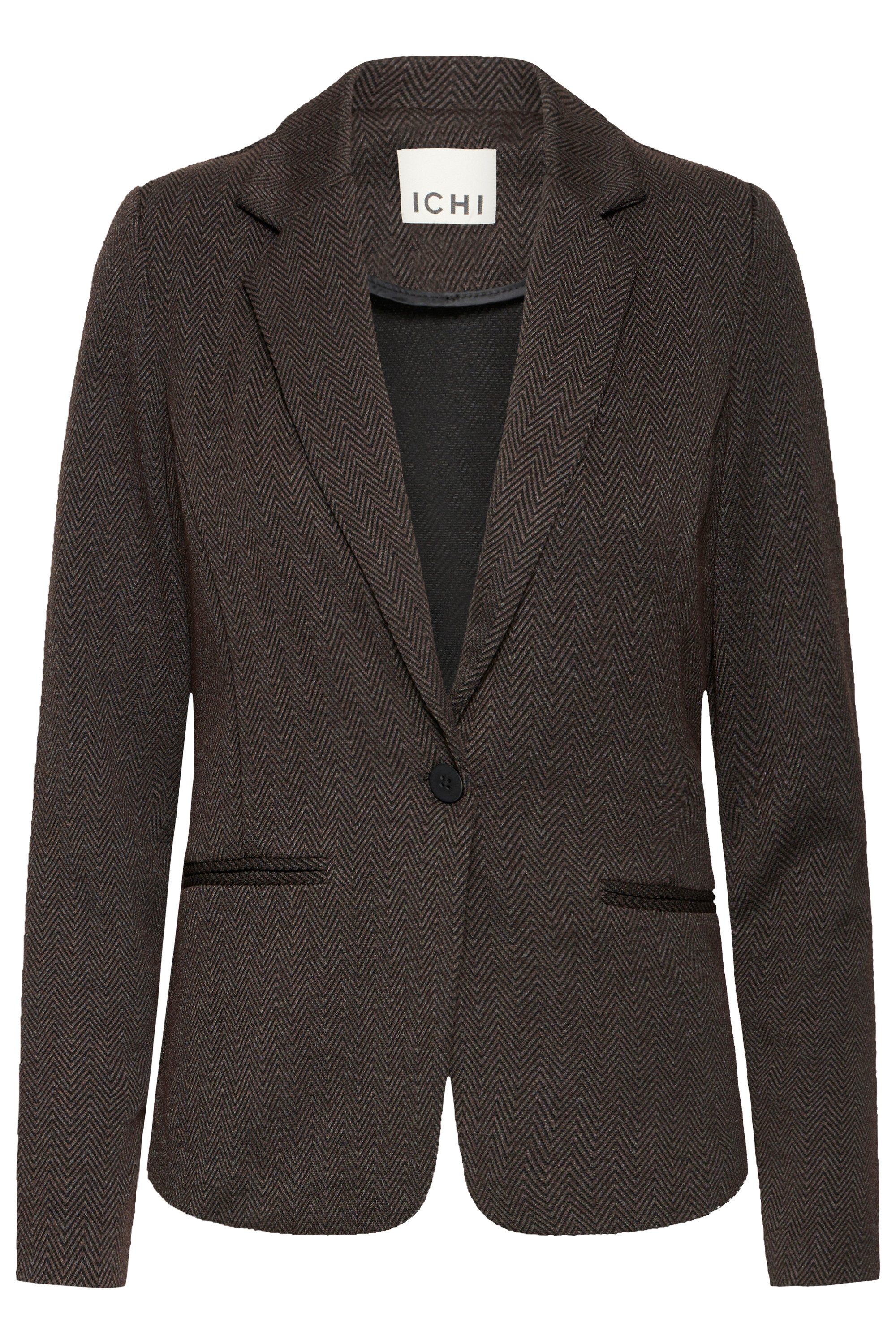 BLACK BROWN HERRINGBONE