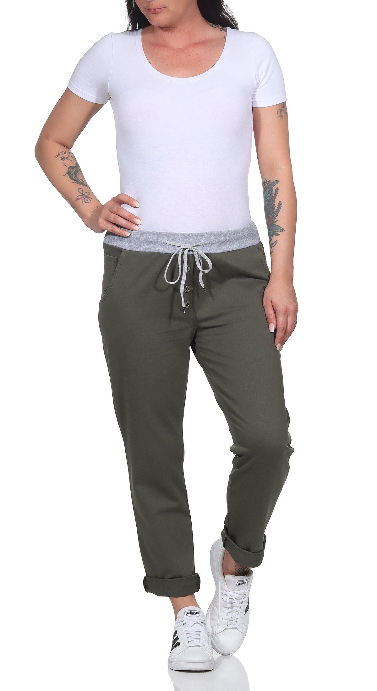 CLEO STYLE Jogginghose Damen Jogginghose 4030 günstig online kaufen