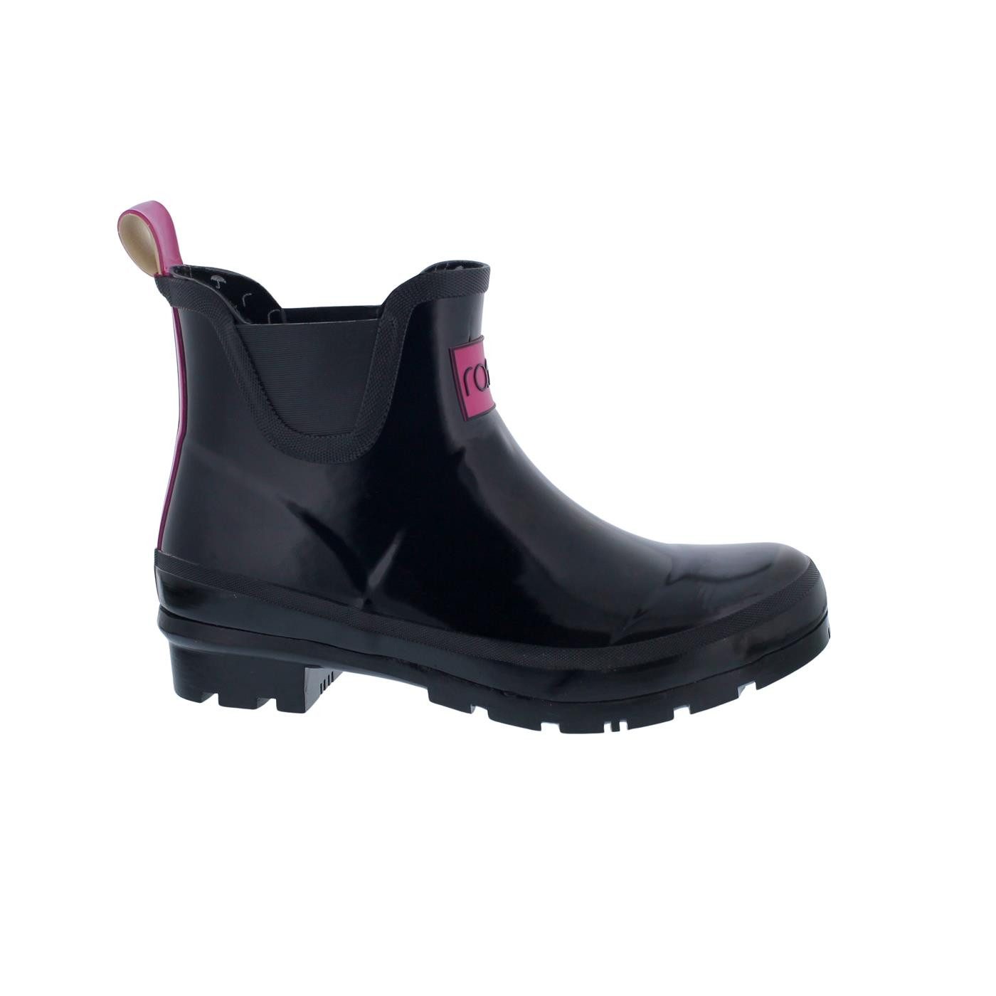 Rajn Rajn Gummistiefel, Low-Boot, Glossy Black, günstig online kaufen