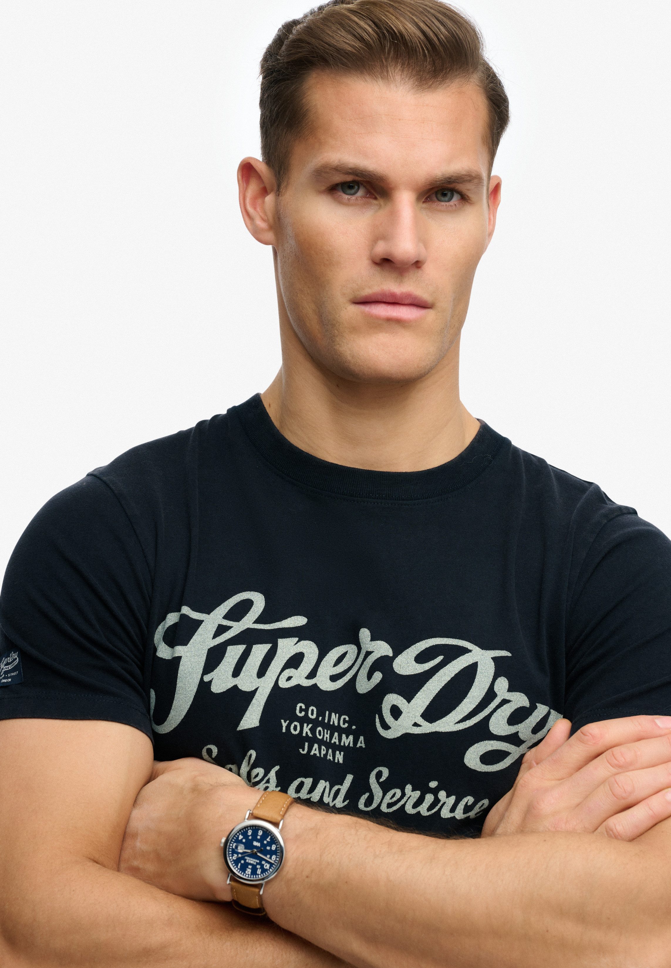 Superdry Rundhalsshirt Industry Worker Relaxed Tee