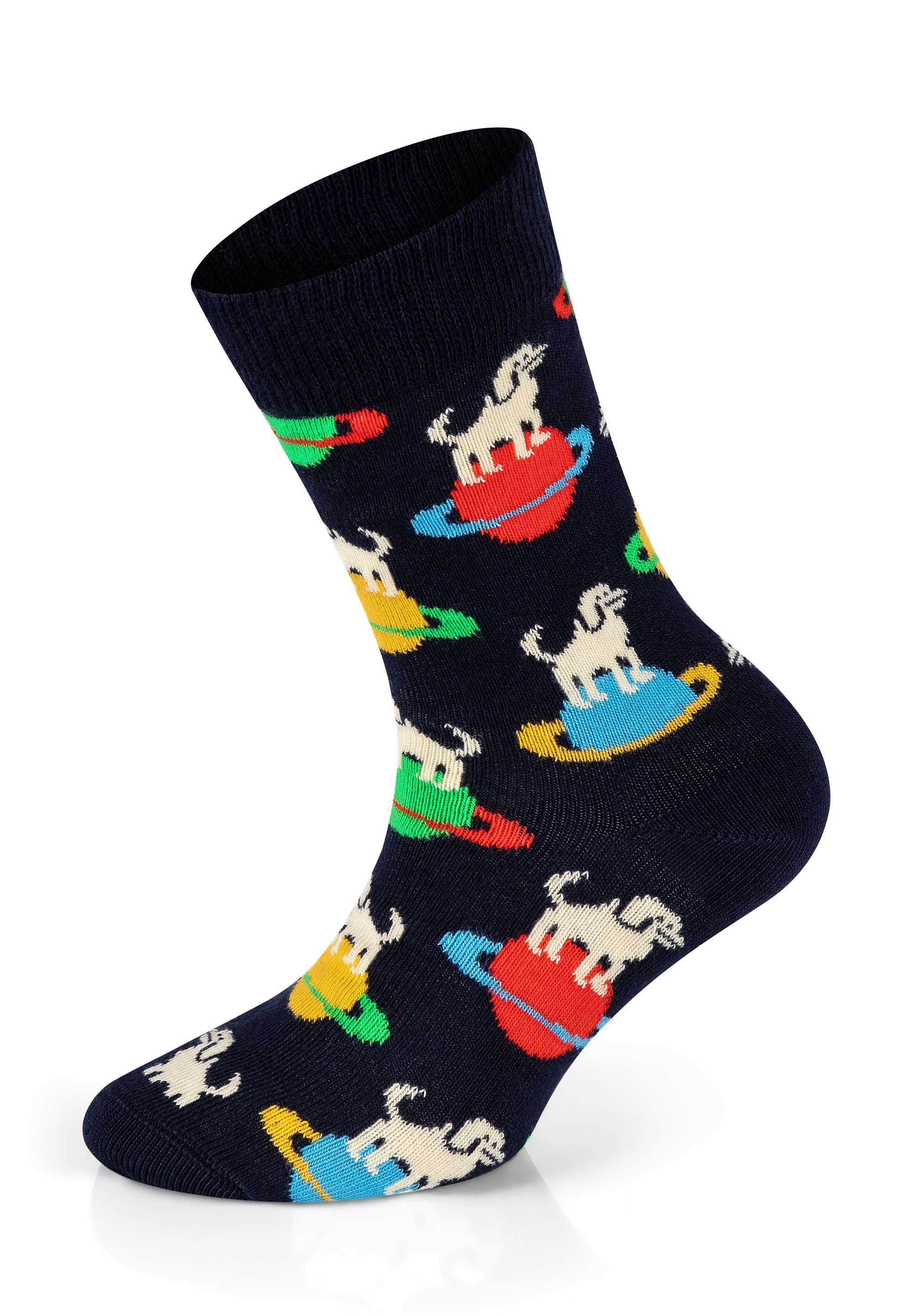 Happy Socks Basicsocken »4-Pack Kids Milkshake-Planet Dog« aus nachhaltiger  Baumwolle