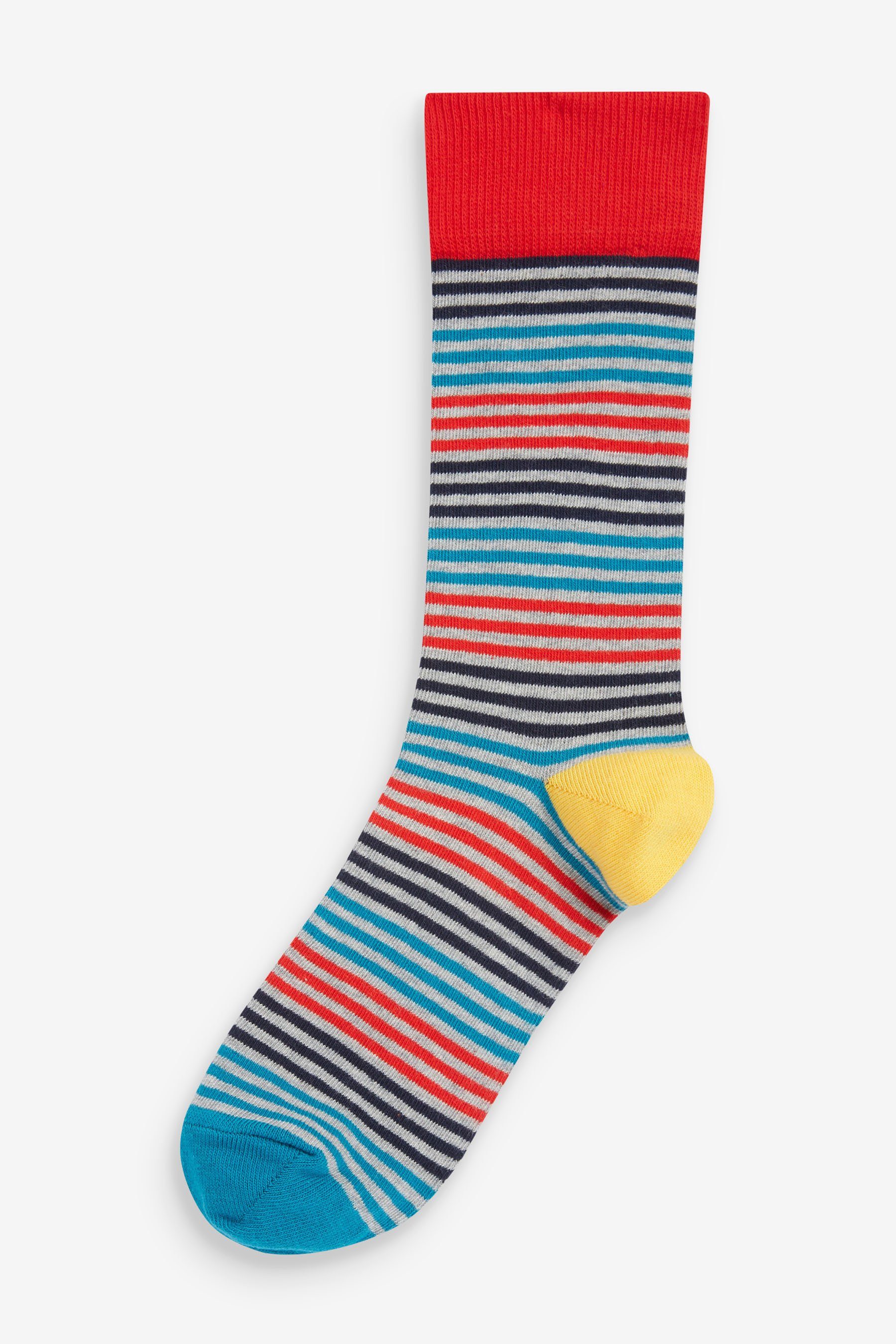 Next Kurzsocken Gemusterte Socken im 8er-Pack Spot (8-Paar) Bright Stripe