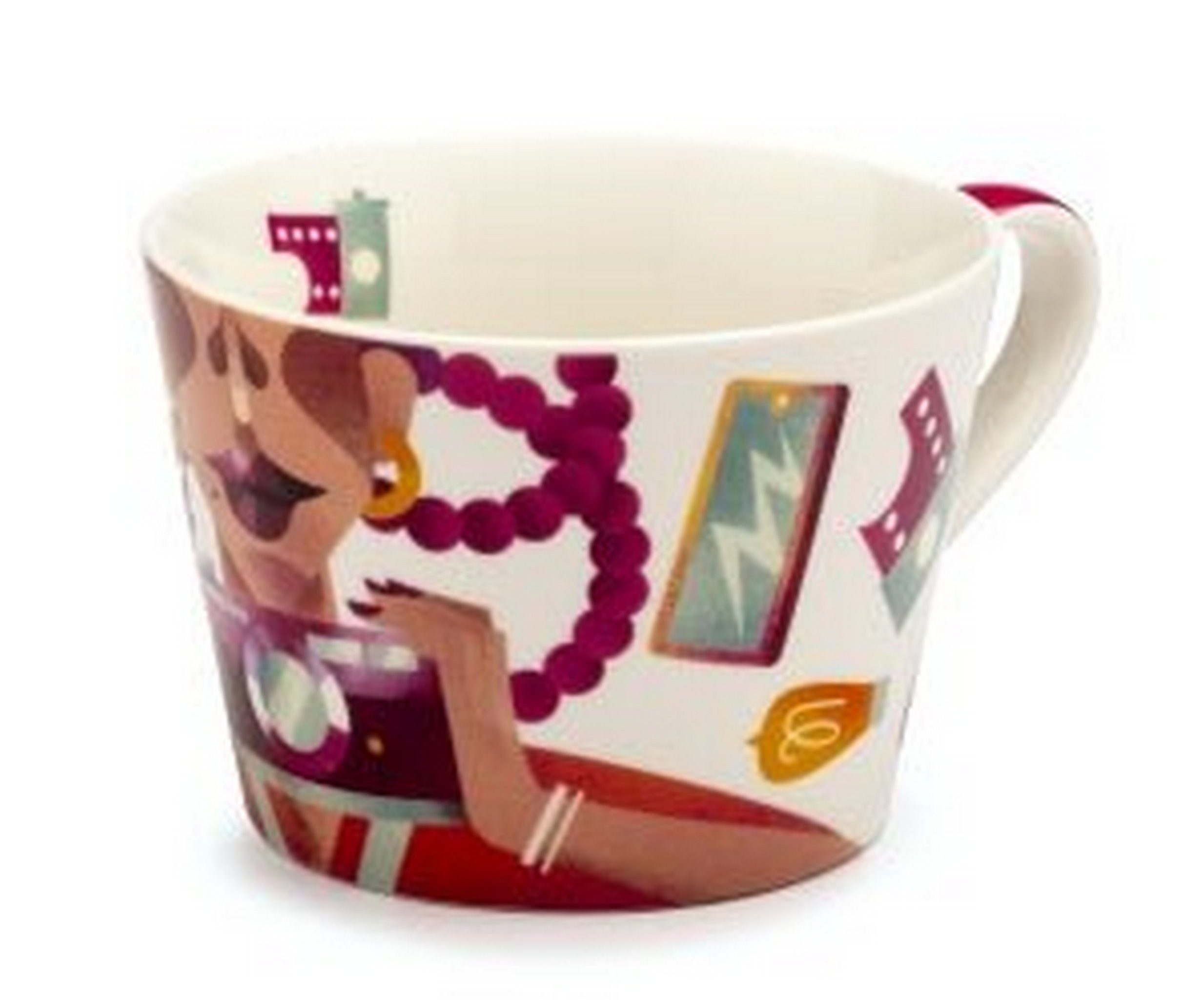 Palais Royal Tasse Palais Royal - Tasse Leidenschaft Dekor Foto - Keramik, 460ml