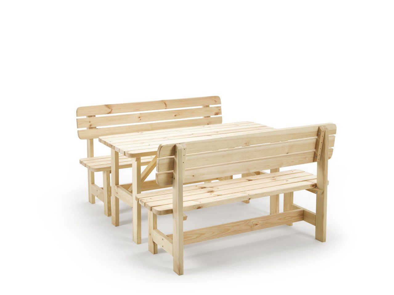 iWerk Essgruppe iWerk Massivholzgarnitur Kiefer natur günstig online kaufen