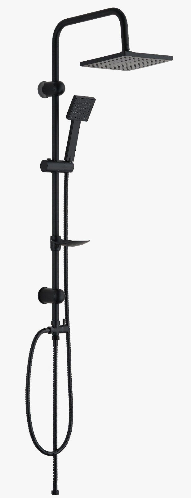 Faizee Möbel Duschsystem Duschsystem Duschsystem Regendusche Set Schwarz Dusch Set, Höhe 97 cm