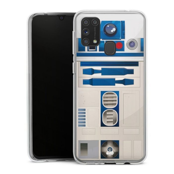 DeinDesign Handyhülle Star Wars R2D2 Fanartikel R2D2 Closeup - Star Wars Samsung Galaxy M31 Silikon Hülle Bumper Case Handy Schutzhülle
