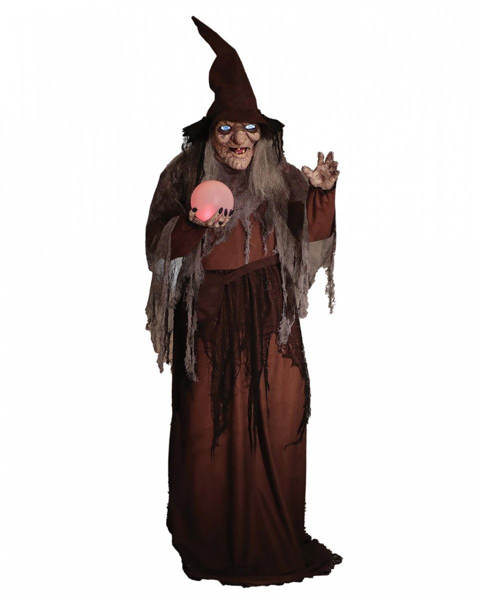 Dekoobjekt Soothsayer Hexe Halloween Animatronic