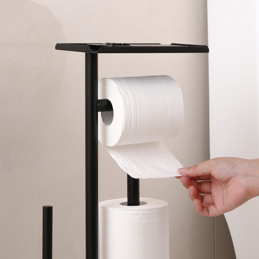 OKWISH Toilettenpapierhalter Freistehender Aufbewahrung Ablage Papierhandtu günstig online kaufen
