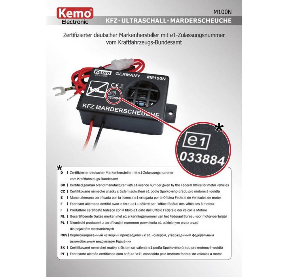 Thumbnail - Kemo Marder-Abwehrgürtel Marderschutz Ultraschall M 100N