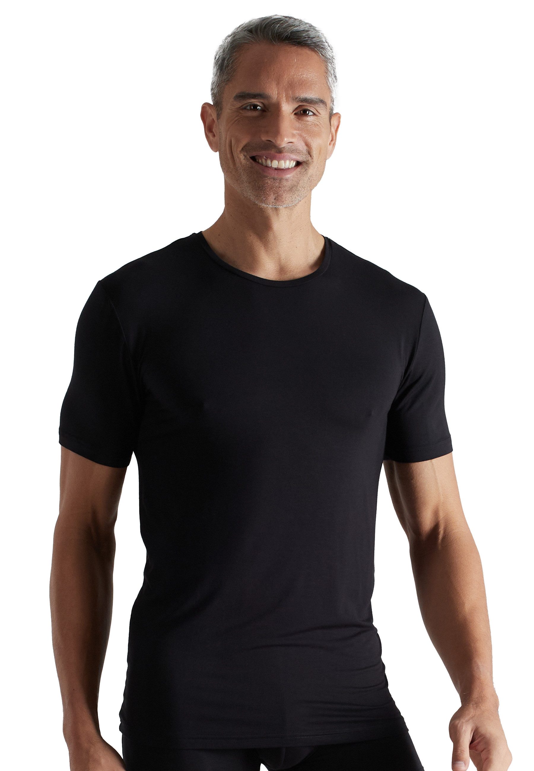 Unterziehshirt CECEBA Herren Shirt schwarz uni