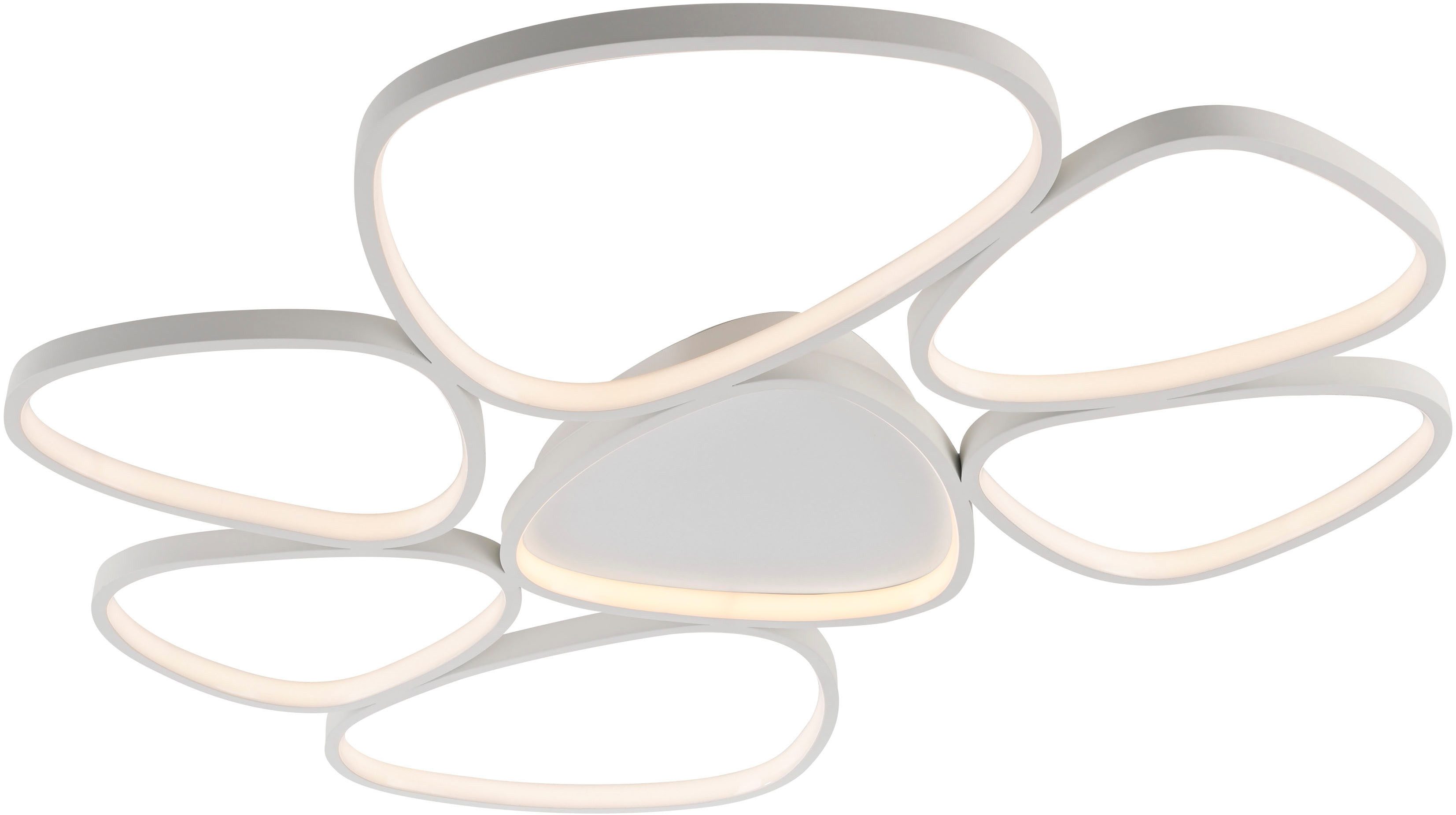 JUST LIGHT Deckenleuchte PEBBLES, Dimmfunktion, LED fest integriert, Warmwe günstig online kaufen