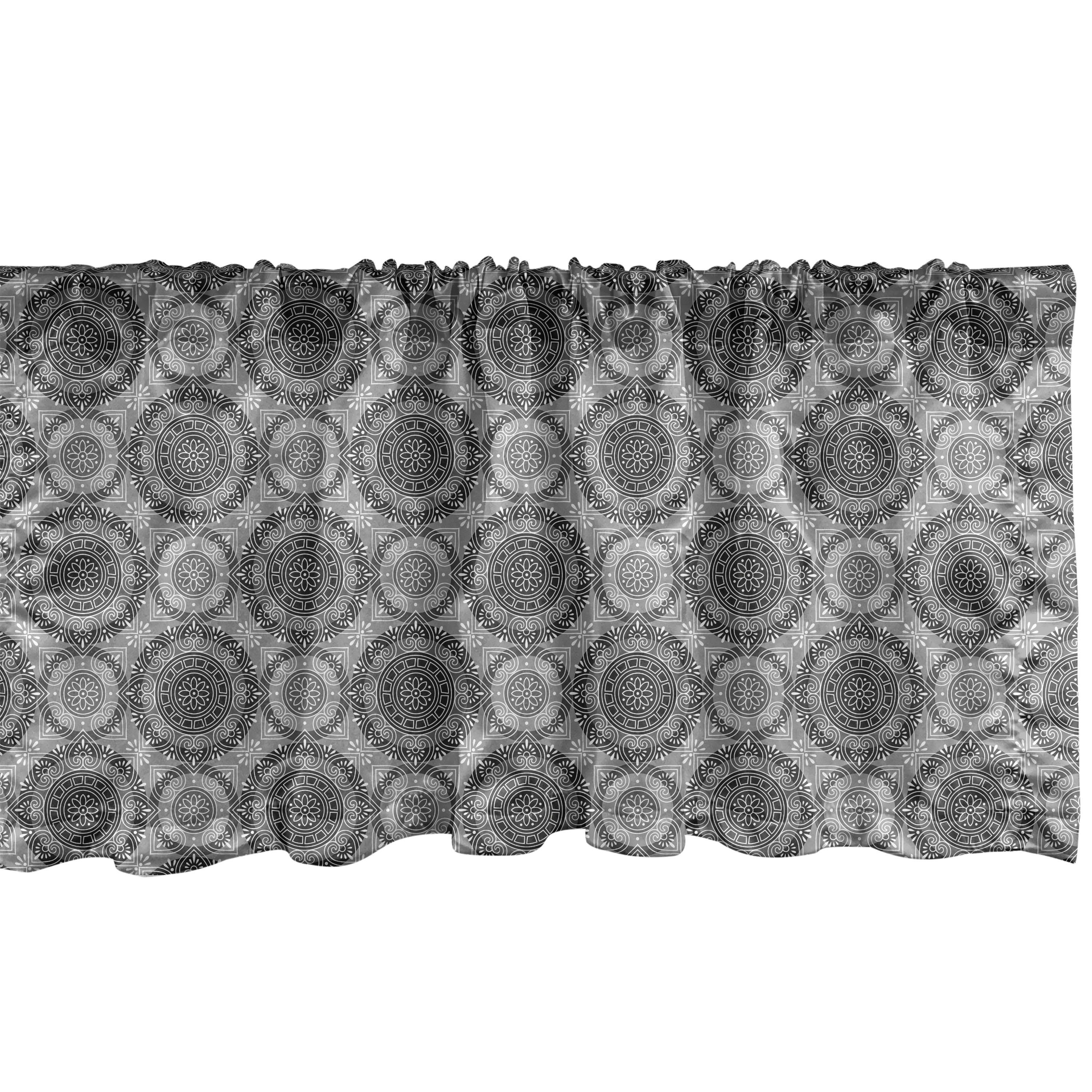Abstrakt Stangentasche, Damast-Blumen Schlafzimmer Volant Microfaser, Dekor Scheibengardine Küche mit Vorhang Abakuhaus, Zusammenfassung für
