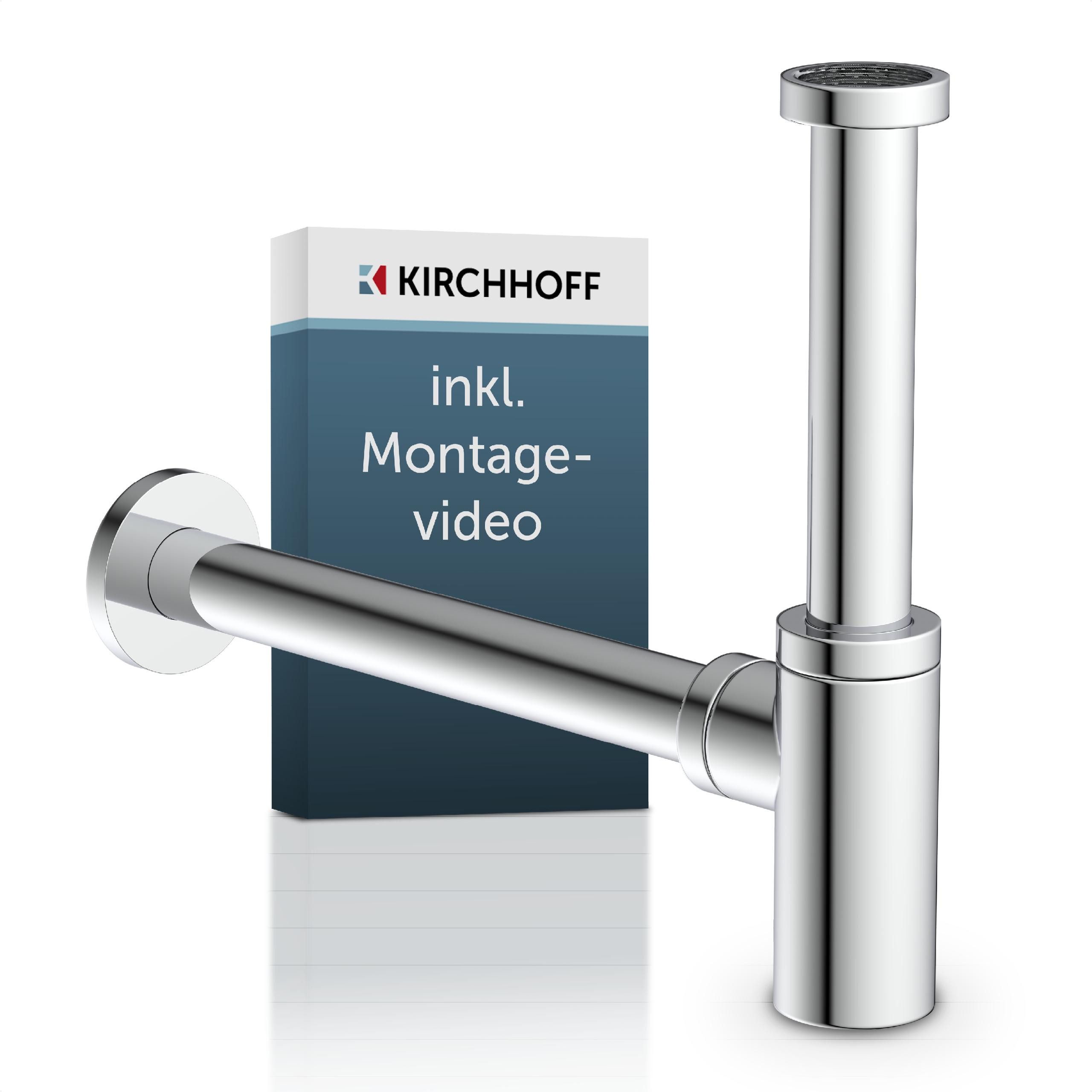 Kirchhoff Siphon Design Flaschensiphon inkl. Reinigungsöffnung, Röhrengeruc günstig online kaufen