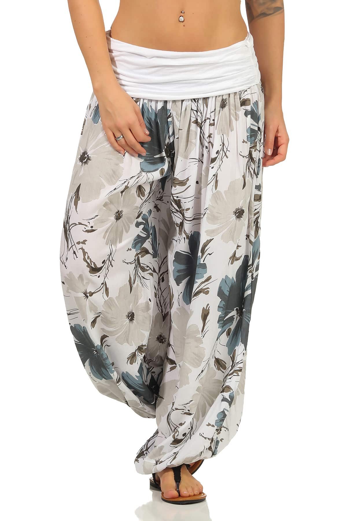 OriginalYou Haremshose Sommerhose luftig & leichte Pumphose für Damen mit elastischem Bund, sommerliches Design