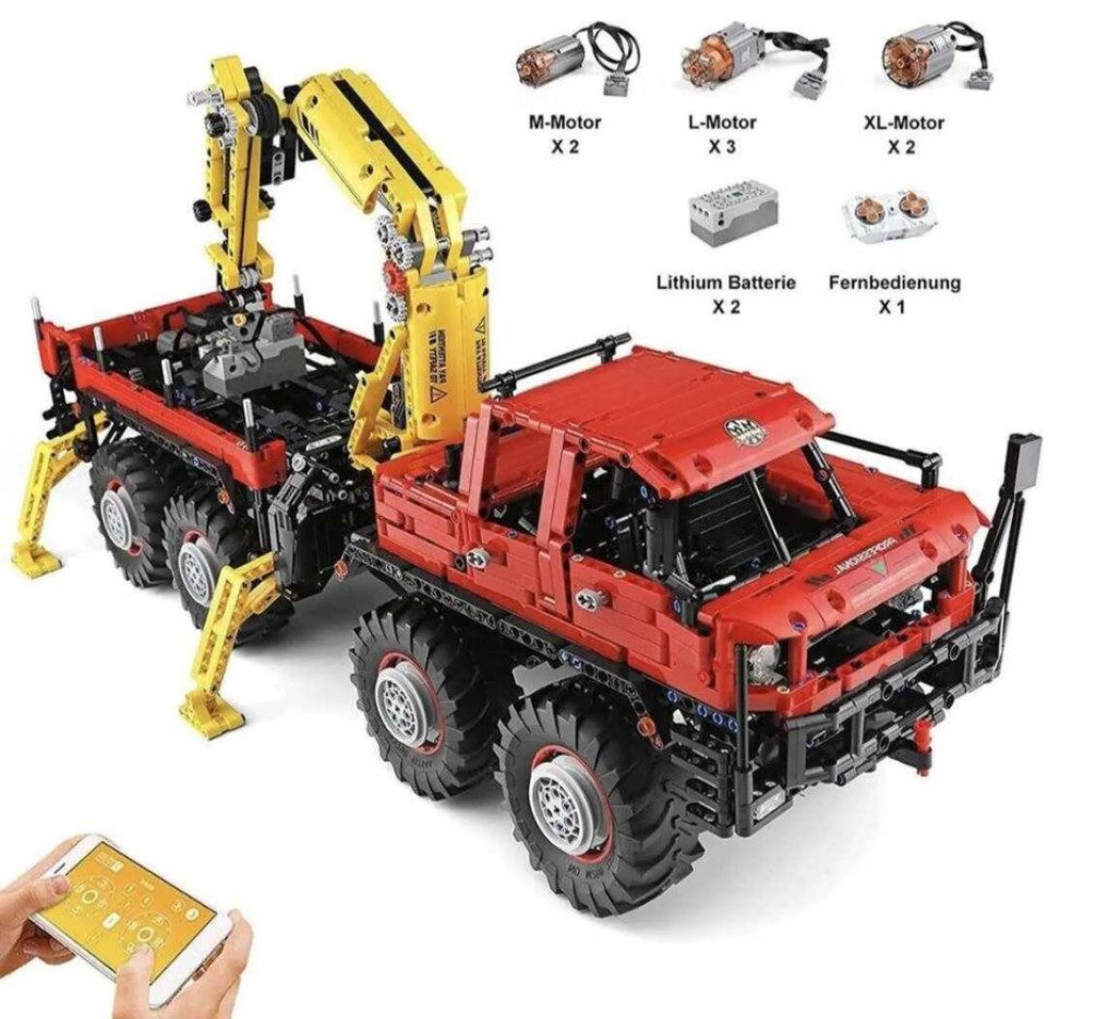 Mould King 13146 Ariculated Logging Truck Konstruktions-Spielset, (2906 St)