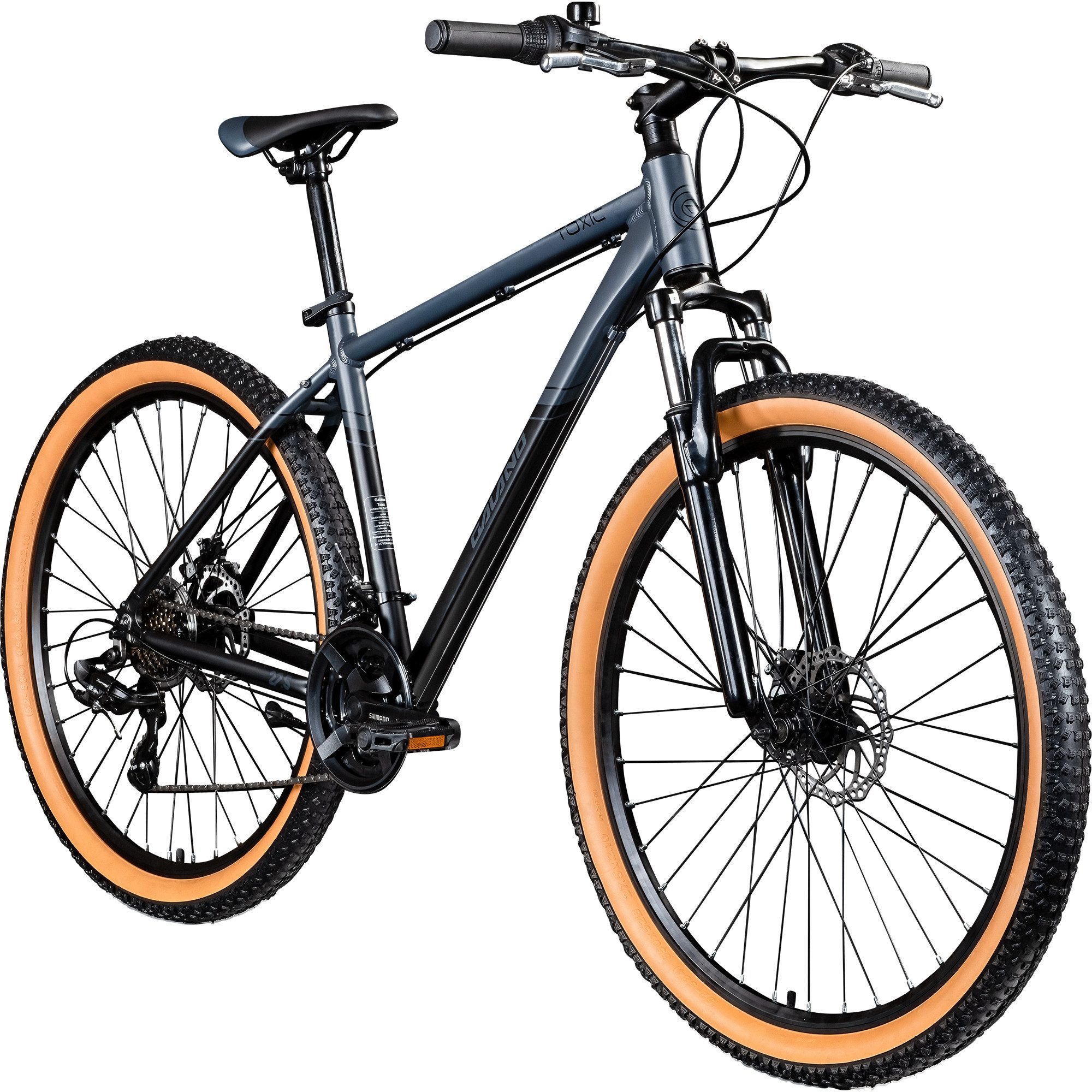 Galano Mountainbike Toxic, 21 Gang, Kettenschaltung, 27,5 Zoll MTB Hardtail Fahrrad für Damen Herren Jugendliche ab 165 cm