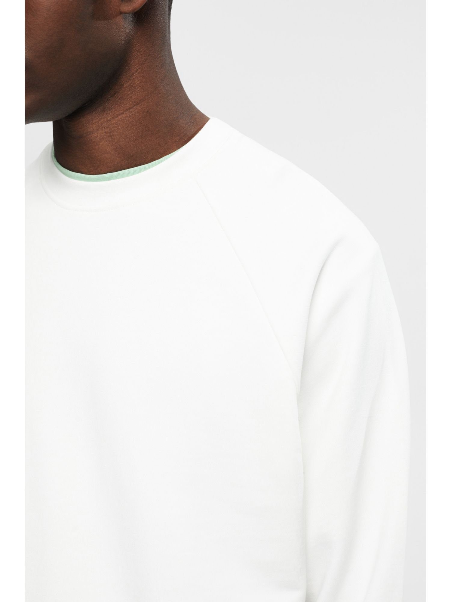 im Collection WHITE Relaxed Fit Sweatshirt (1-tlg) Baumwolle Sweatshirt OFF aus Esprit