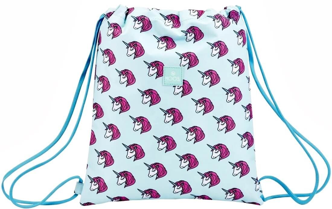 TOP! Sporttasche Moos Unicorn - Einhorn - Sportbeutel, 40 x35 cm (Kinder (Unisex), Geringes-Gewicht