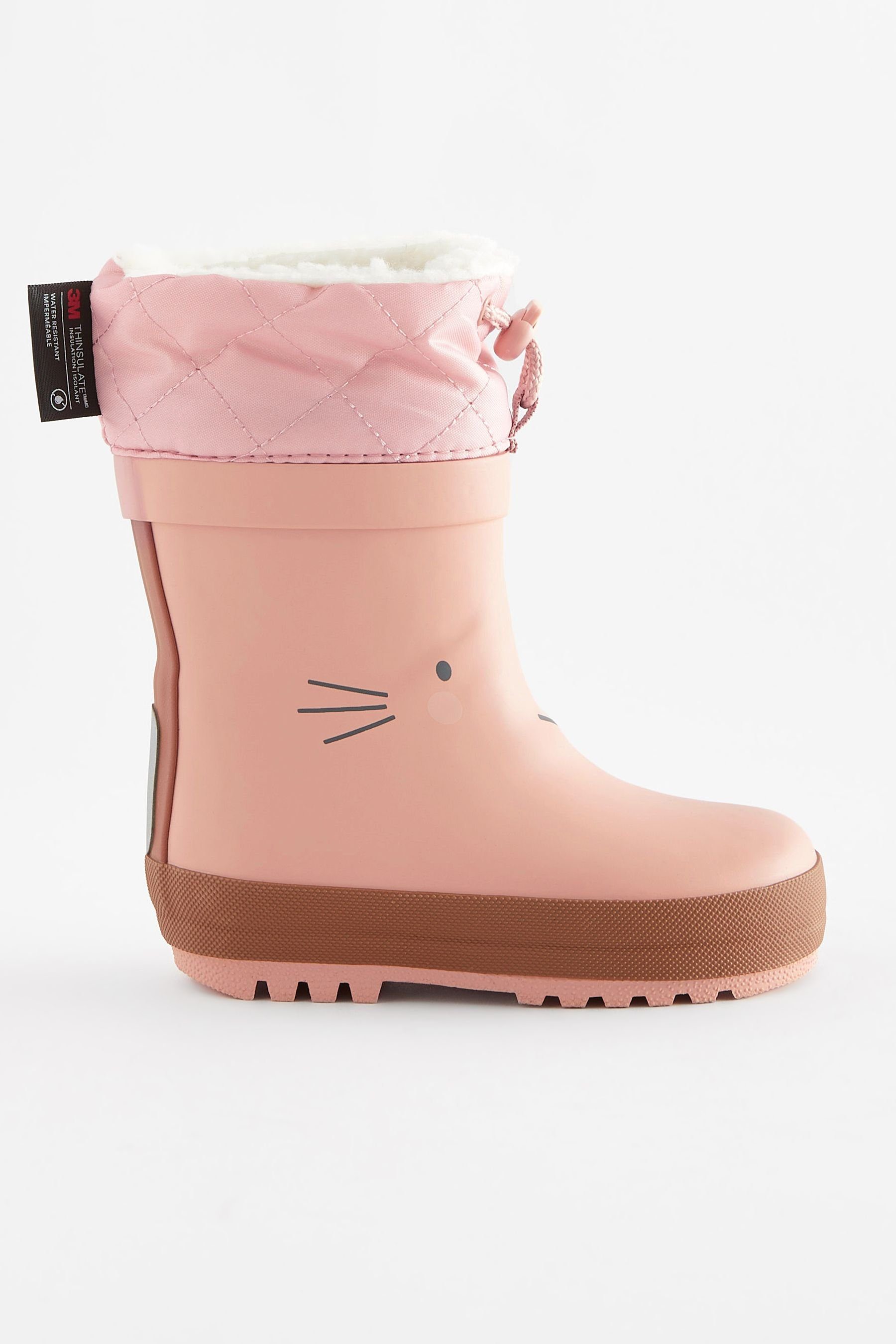 Next Thinsulate™ Bunny Gummistiefel Umschlagschaft Pink (1-tlg) mit Thermo-Gummistiefel