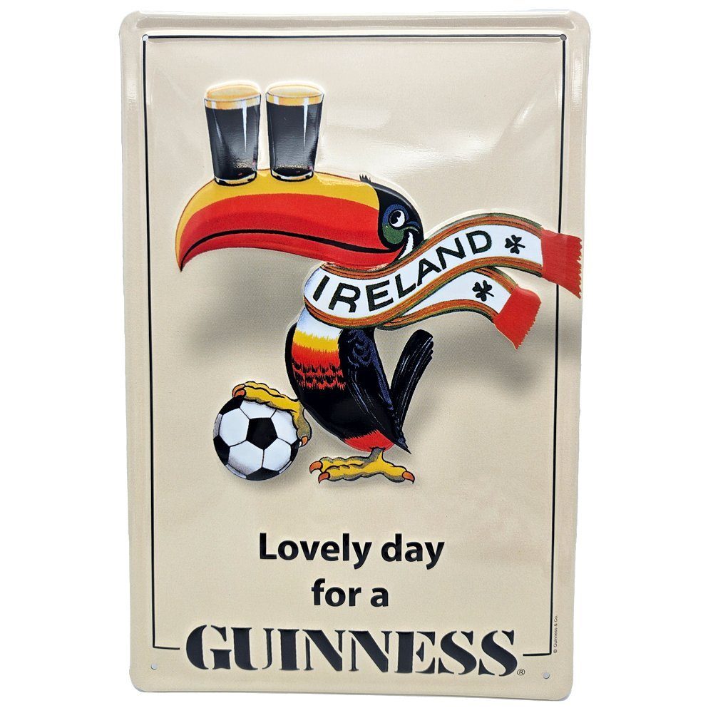 the Blechschild Guinness Wanddekoobjekt Werbeschild 30x20cm shop (1 Football what St)