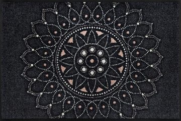 Fußmatte Purnima, wash+dry by Kleen-Tex, rechteckig, Höhe: 7 mm, Schmutzfangmatte, Mandala Motiv, rutschhemmend, waschbar