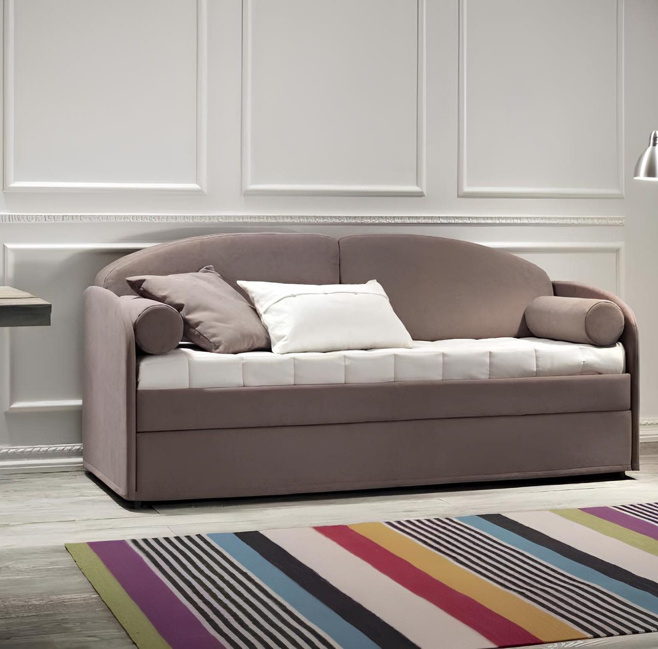 Xlmoebel Schlafsofa Schlafzimmer Schlafsofa Etagenbett Modern Grau Holz Kinderzimmer, 1 Teile, Hergestellt in Europa