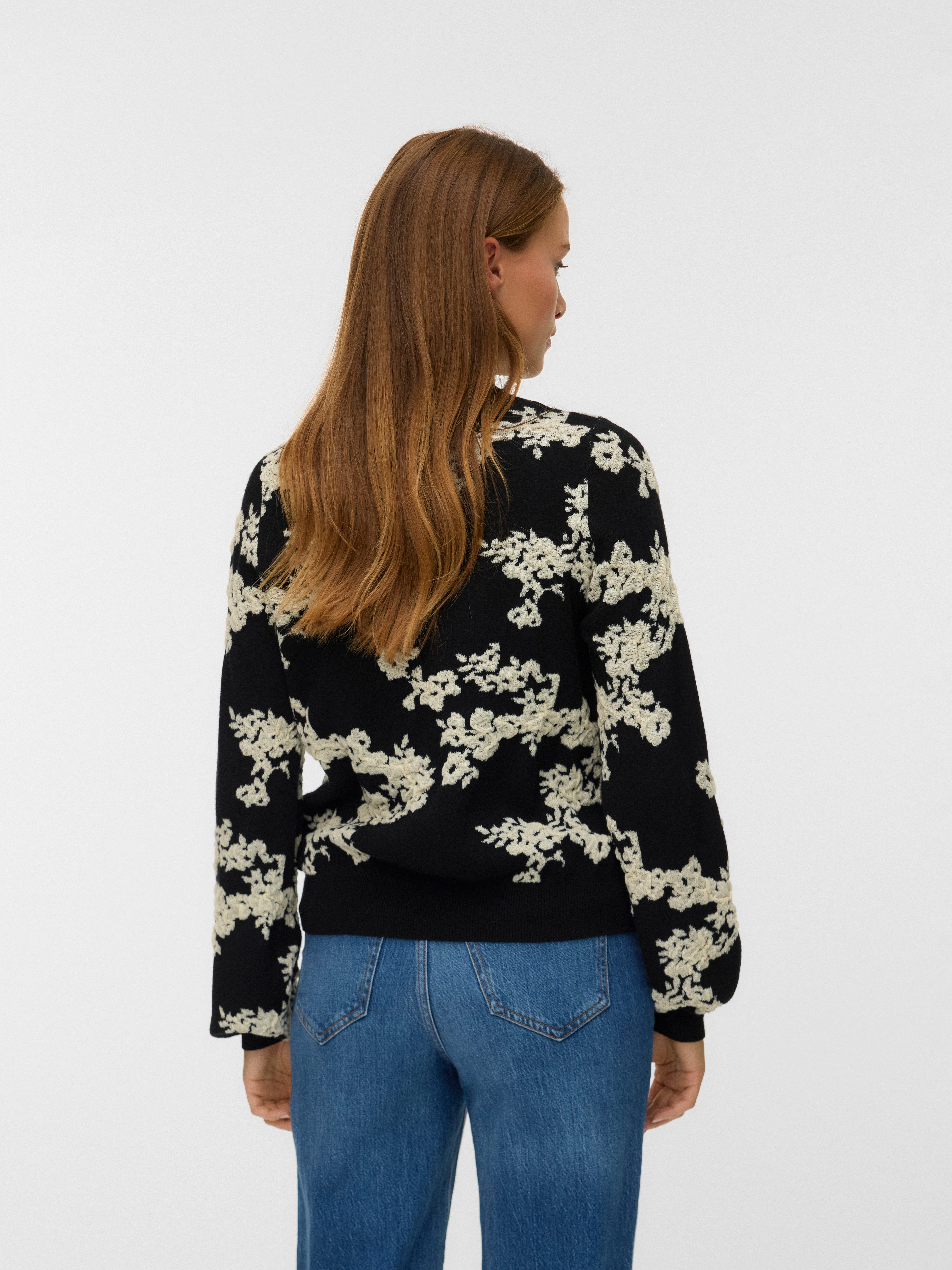 Vero Moda Strickpullover VMNANCY LS O-NECK PULLOVER BOO günstig online kaufen