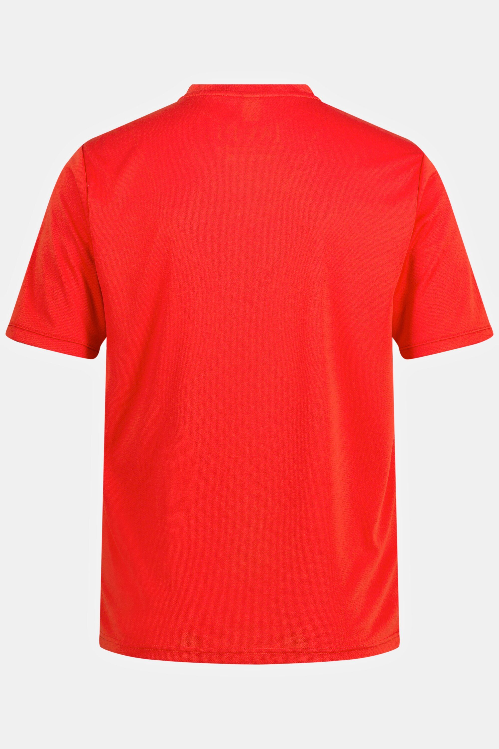 JP1880 hellrot Halbarm QuickDry Funktions-Henley T-Shirt