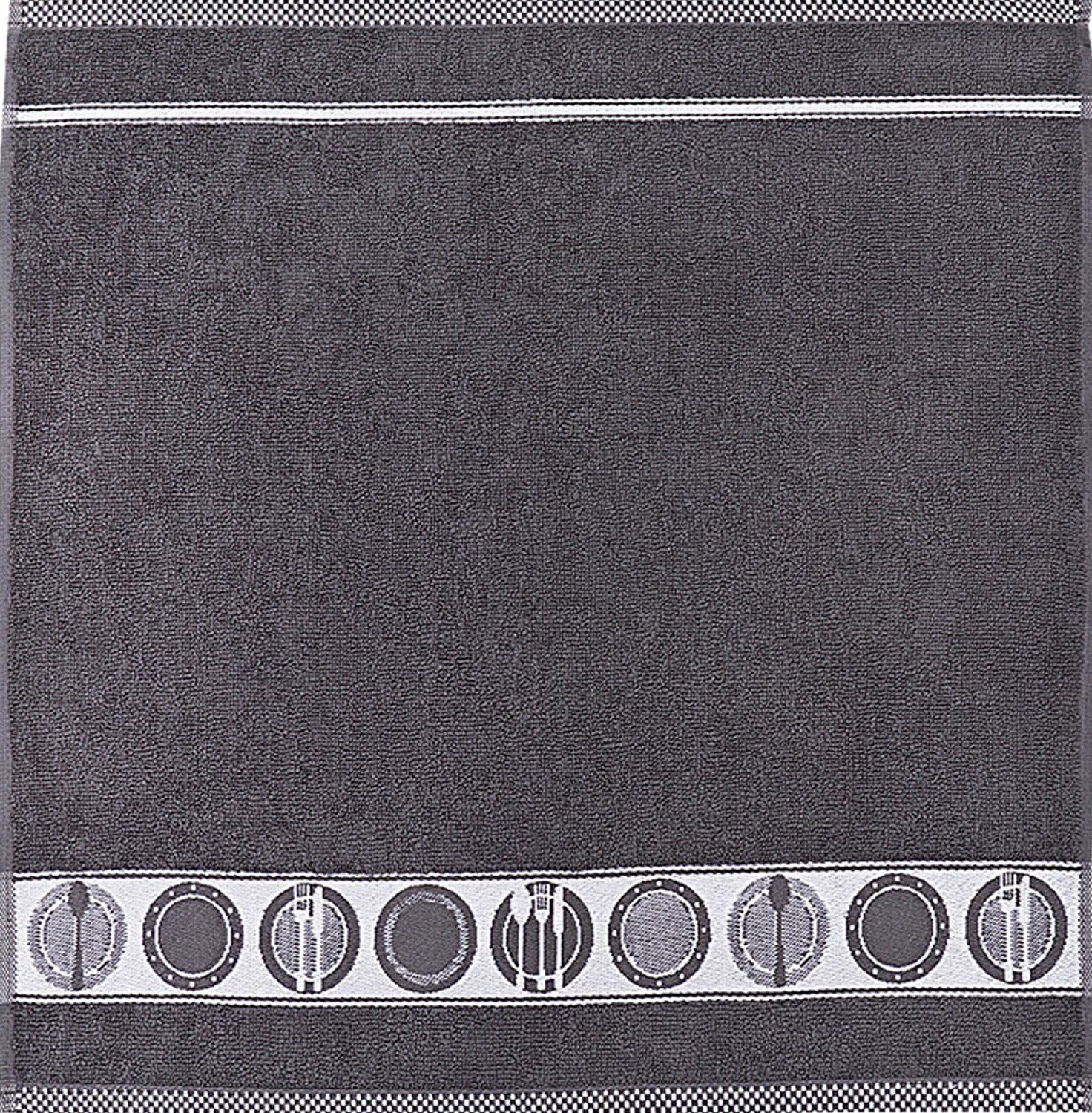 Kracht Geschirrtuch Teller, (3-tlg., 3-teilig), 3er Pack Frottee Küchenhand günstig online kaufen