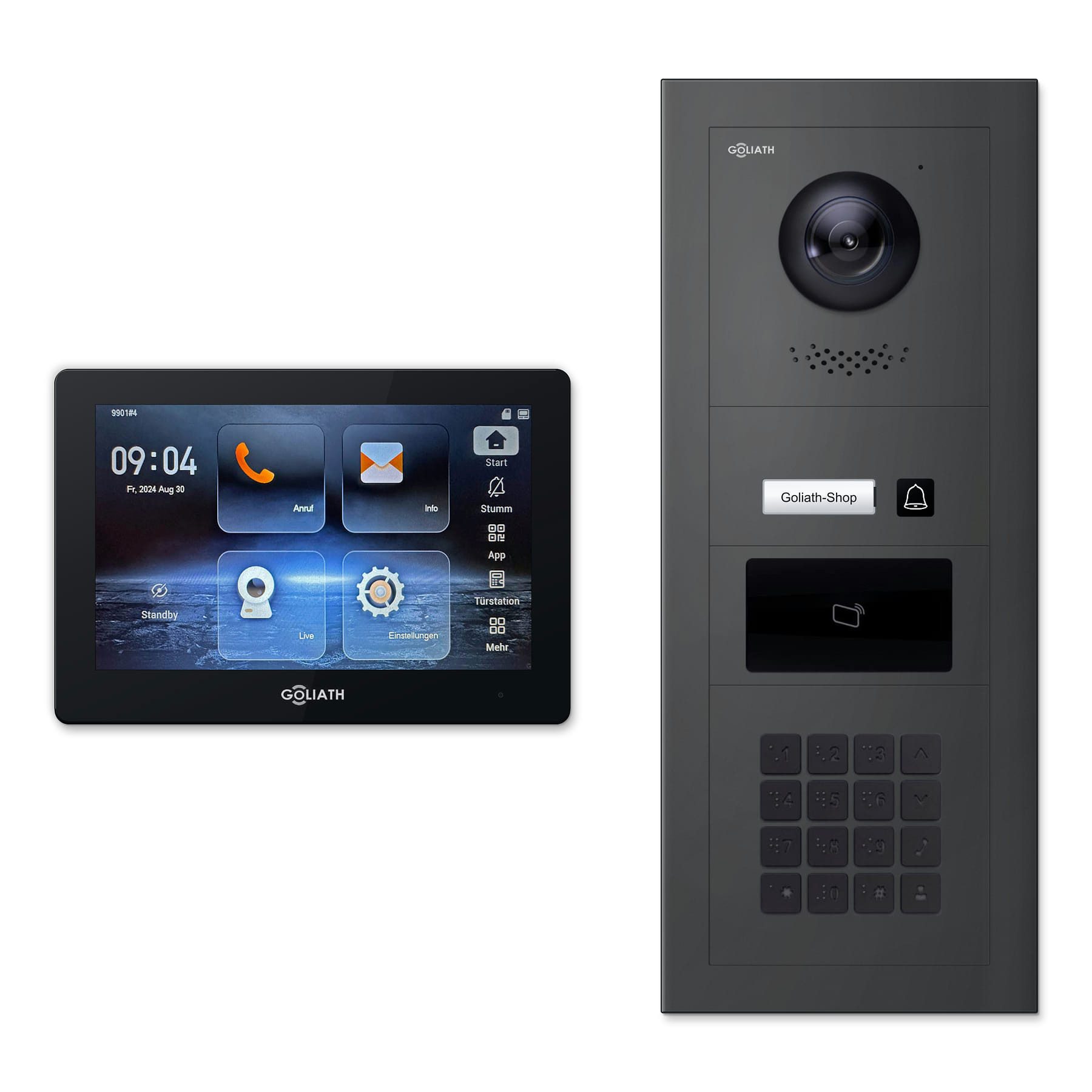 Goliath Intercom Video-Türsprechanlage Premium 2-Draht GL-HB150M – 1 Familie