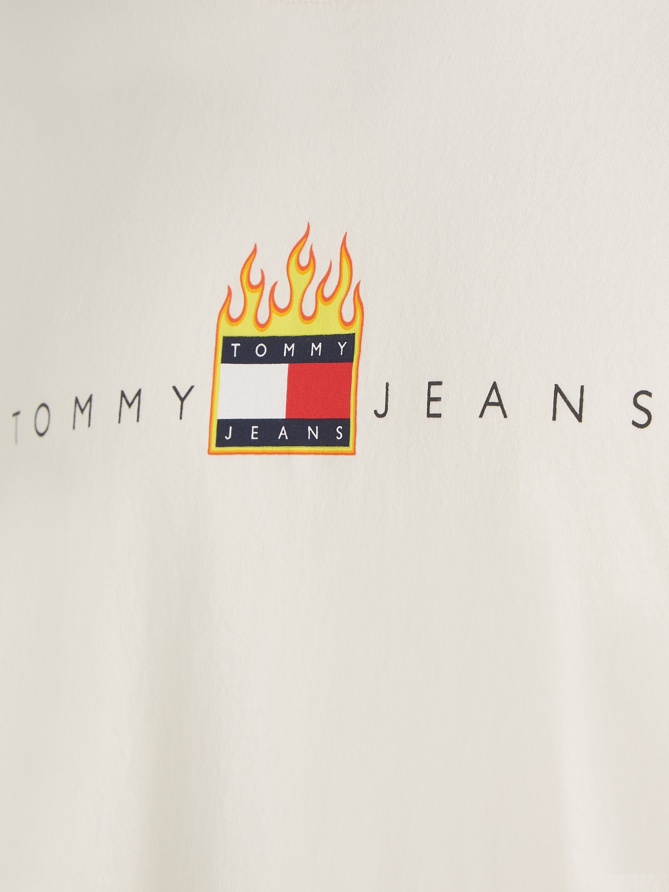 Tommy Jeans FIRE Ancient White RLX TEE T-Shirt FLAG TJM LINEAR