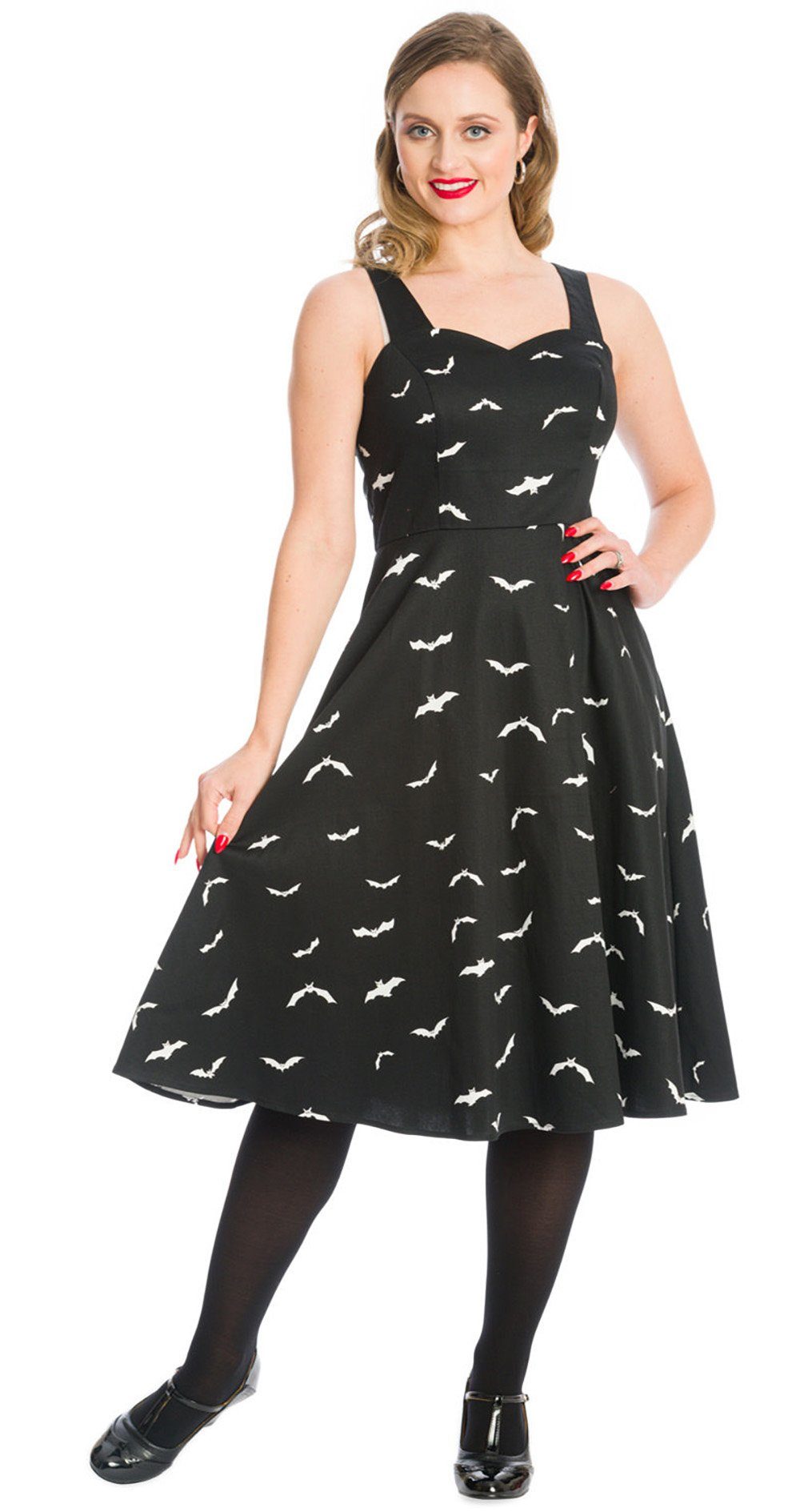 Batty Swingkleid A-Linien-Kleid Vintage Banned Fledermaus For You Retro Goth