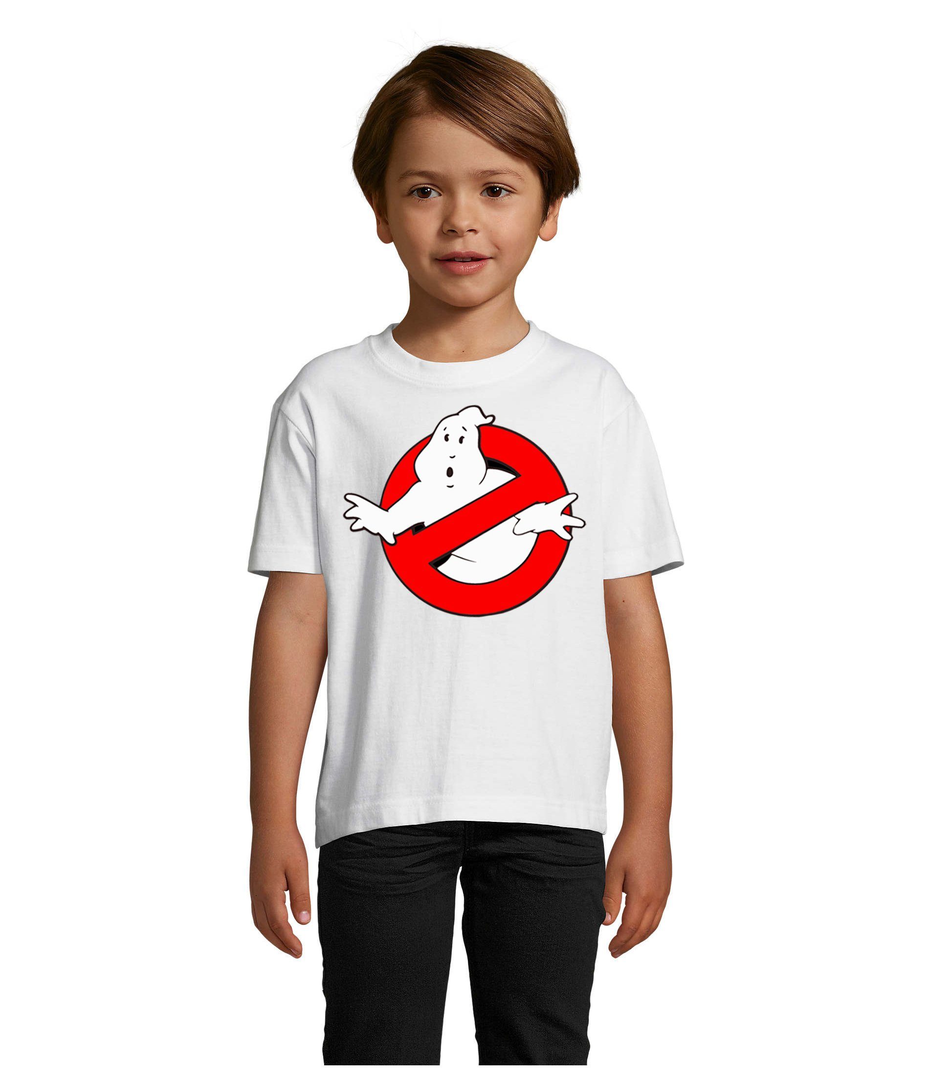 Blondie & Brownie T-Shirt Kinder Jungen & Mädchen Ghostbusters Ghost Geister Geisterjäger in vielen Farben Weiß