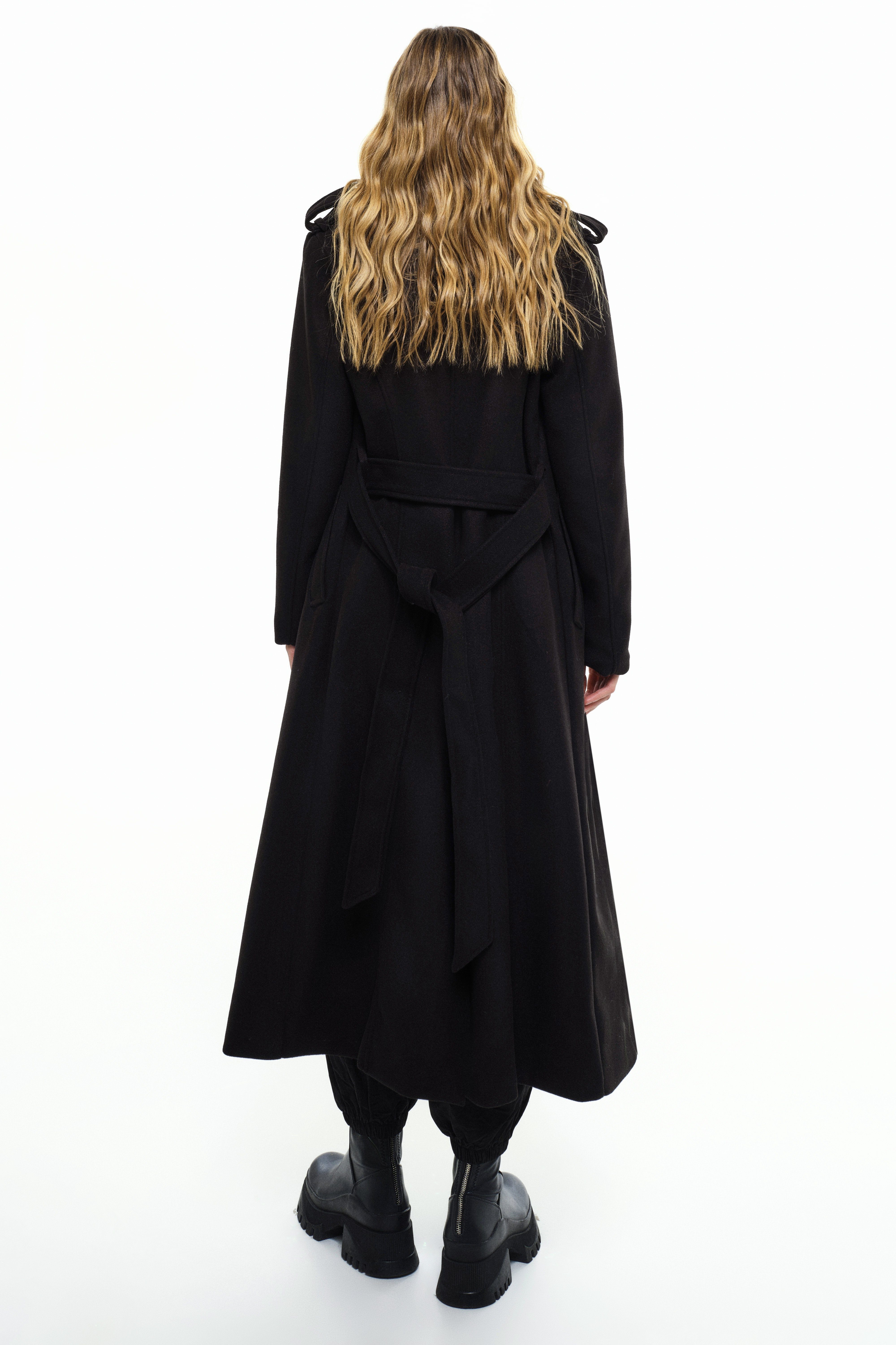 RICANO Trenchcoat Simona Damen Trenchcoat mit Gürtel und Schulterklappen