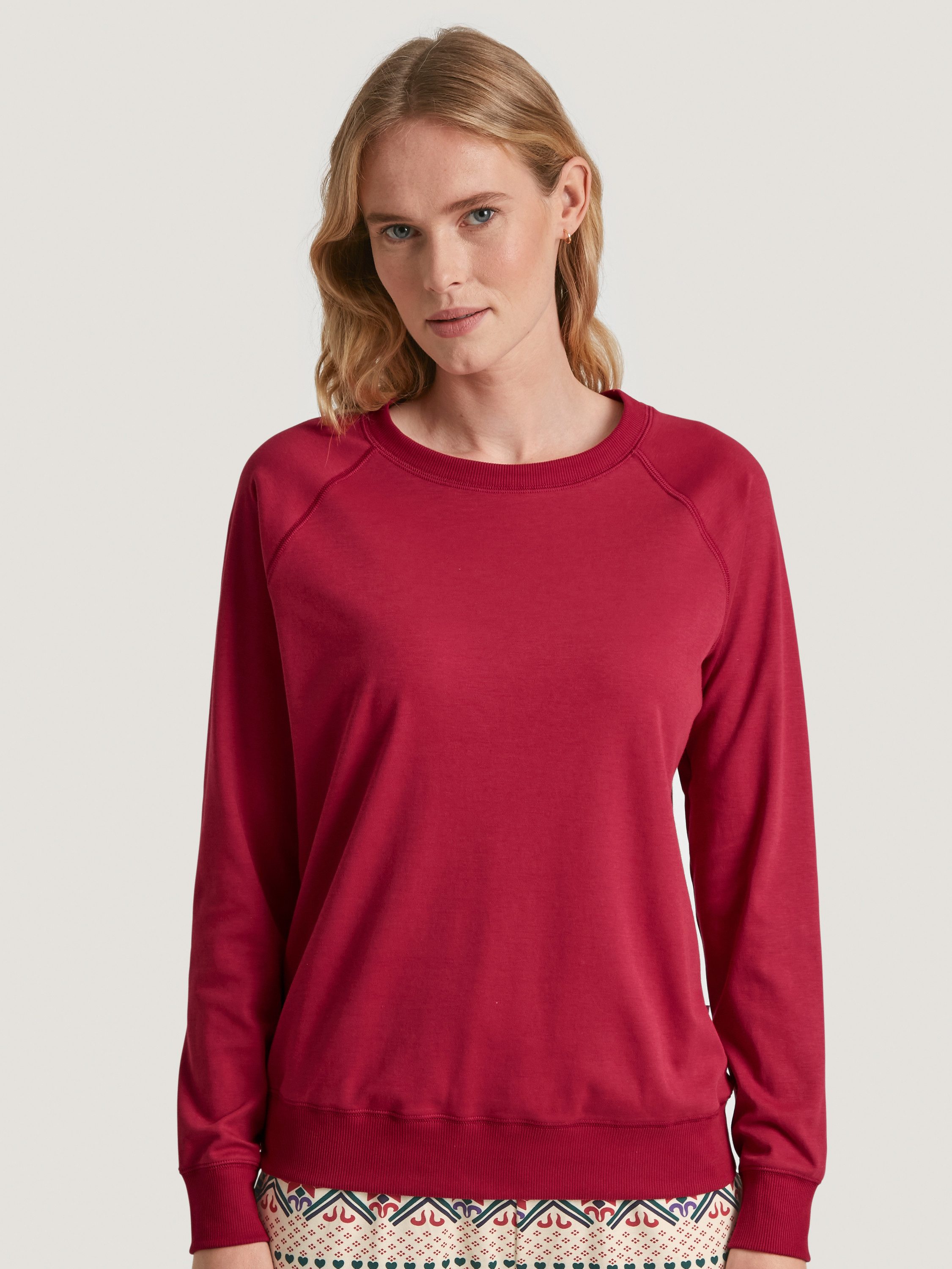 CALIDA Langarmshirt Favourites Damen (1-tlg) aus 100% Baumwolle