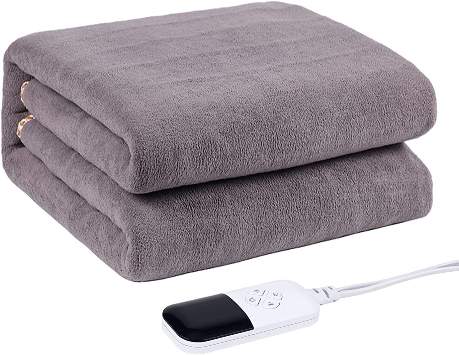 Daskoo Heizdecke Elektrische Heizdecke Flanell, Wärmeunterbett,9