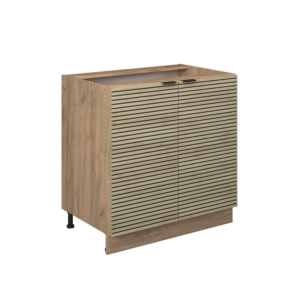 Vicco Spülenunterschrank Fame-Line, Eiche Paneel/Goldkraft Eiche, günstig online kaufen